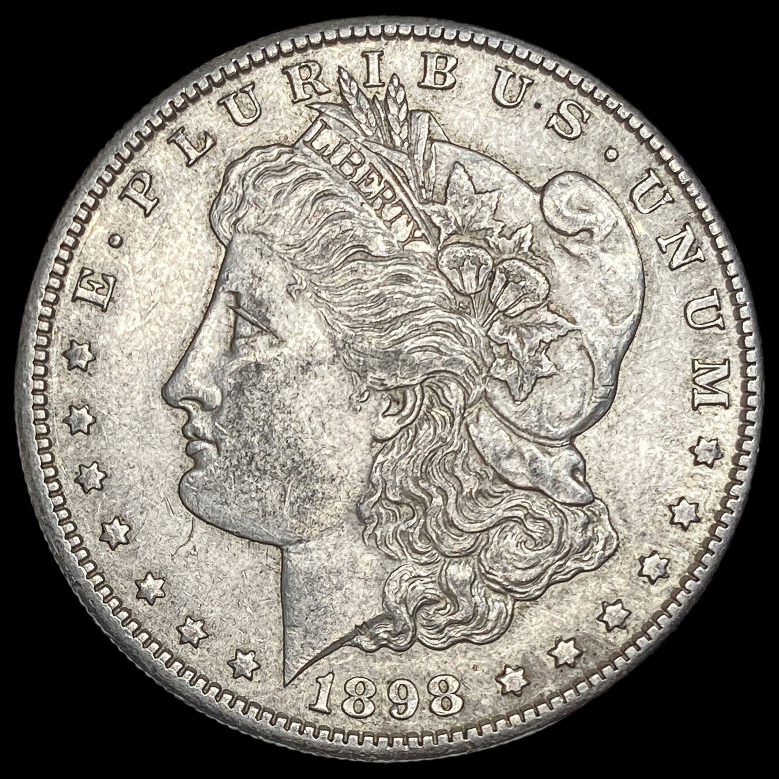 1898-S Silver Morgan Dollar CLOSELY UNCIRCULATED: 1898-S Silver Morgan Dollar CLOSELY UNCIRCULATED
