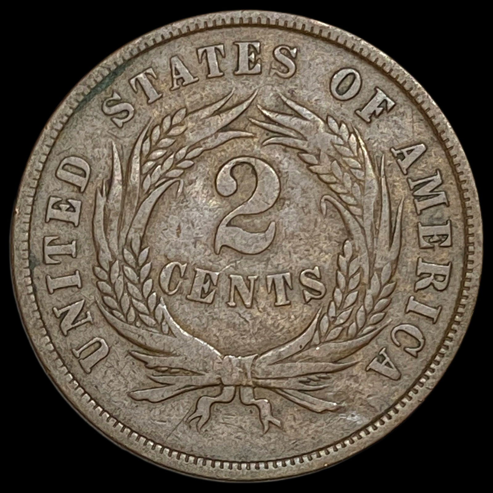 1867 Two-Cent Piece LIGHTLY CIRCULATED - 2