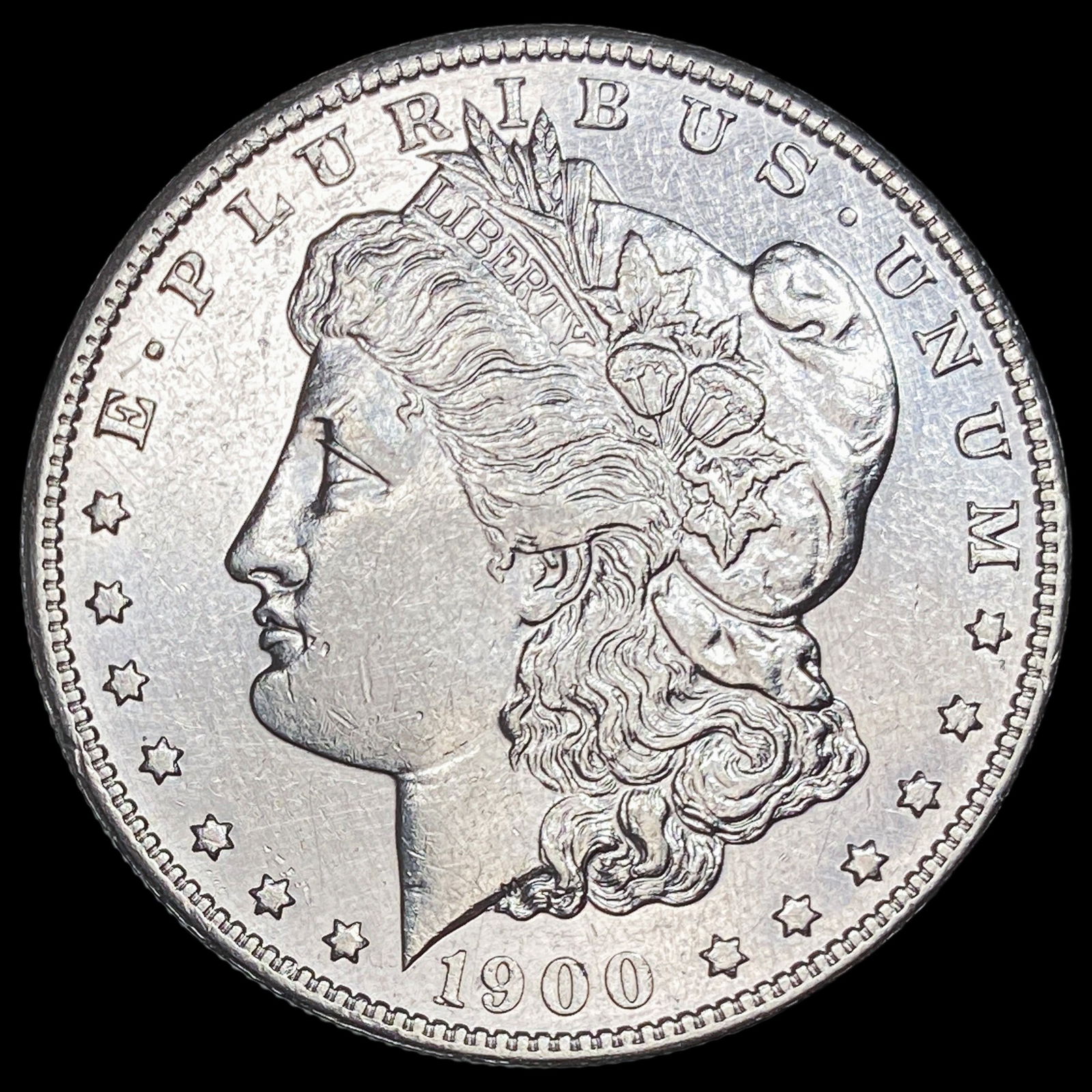 1900-S Silver Morgan Dollar CHOICE AU: 1900-S Silver Morgan Dollar CHOICE AU