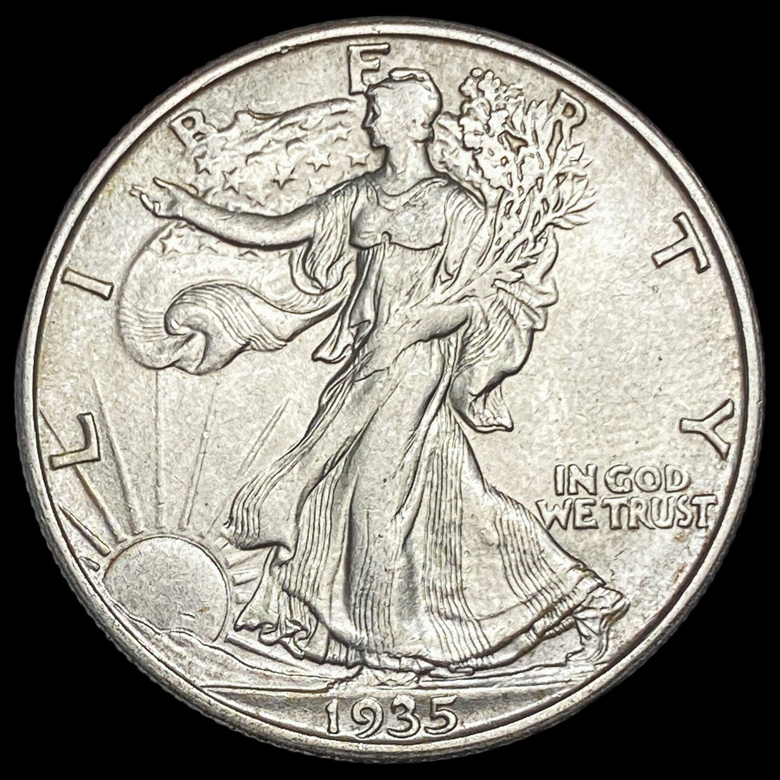 1935-D Silver Walking Liberty Half Dollar UNCIRCULATED: 1935-D Silver Walking Liberty Half Dollar UNCIRCULATED