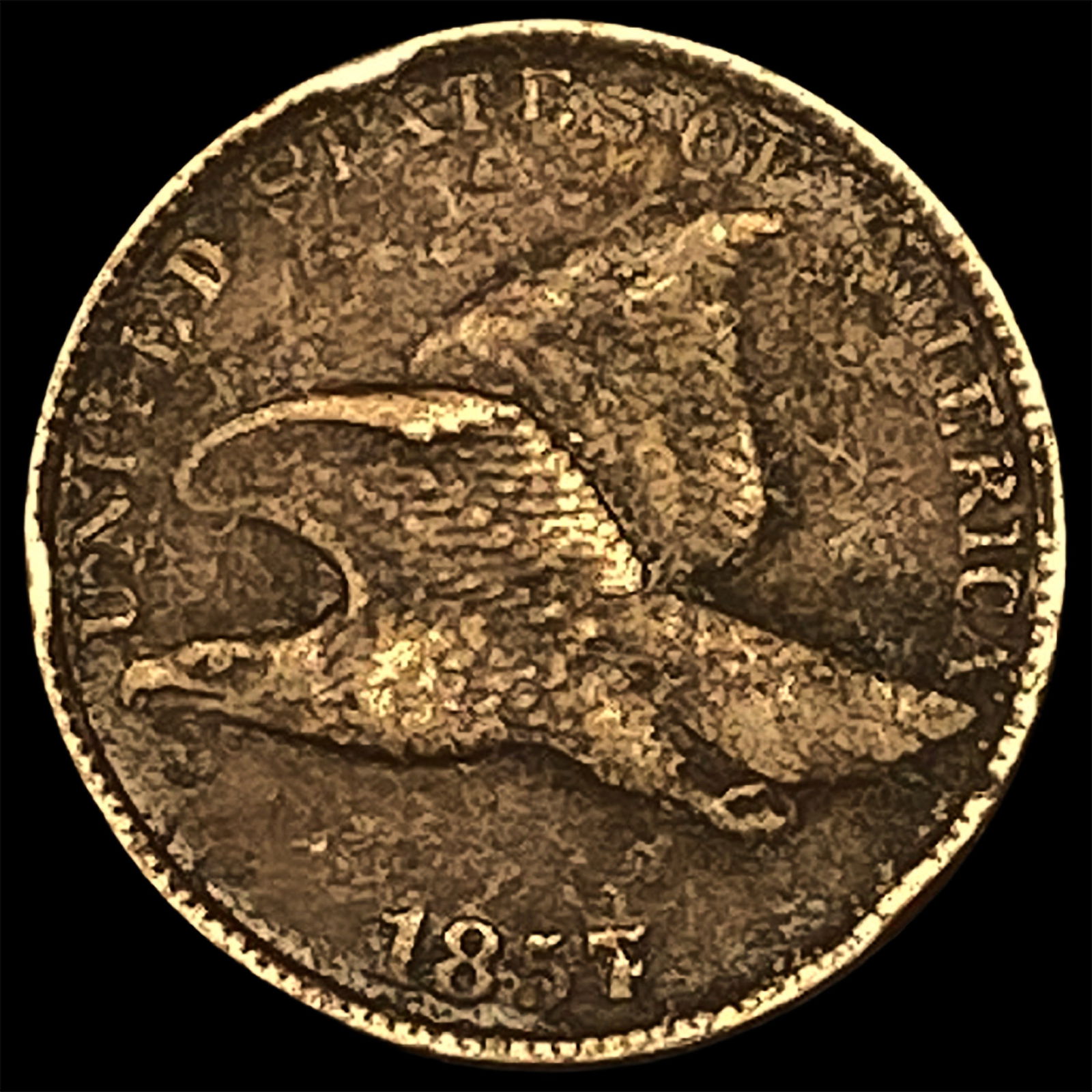 1857 Copper-Nickel Flying Eagle Cent HIGH GRADE: 1857 Copper-Nickel Flying Eagle Cent HIGH GRADE