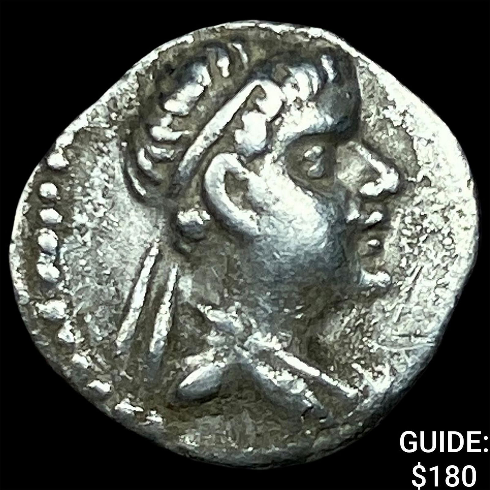 Greco-Bactria Eucratides I 171-145 BC Silver Obol NEARLY UNCIRCULATED: Greco-Bactria Eucratides I 171-145 BC Silver Obol NEARLY UNCIRCULATED