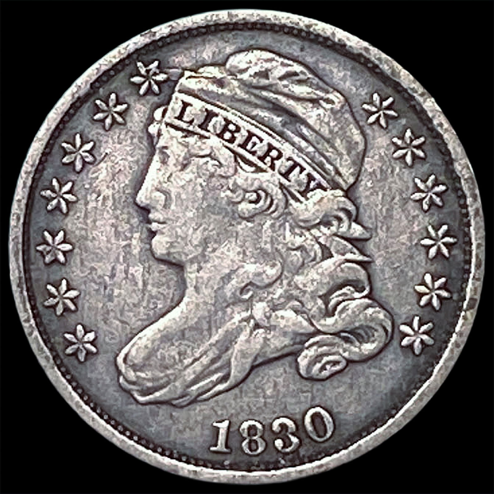 1830 Capped Bust Dime ABOUT UNCIRCULATED: 1830 Capped Bust Dime ABOUT UNCIRCULATED