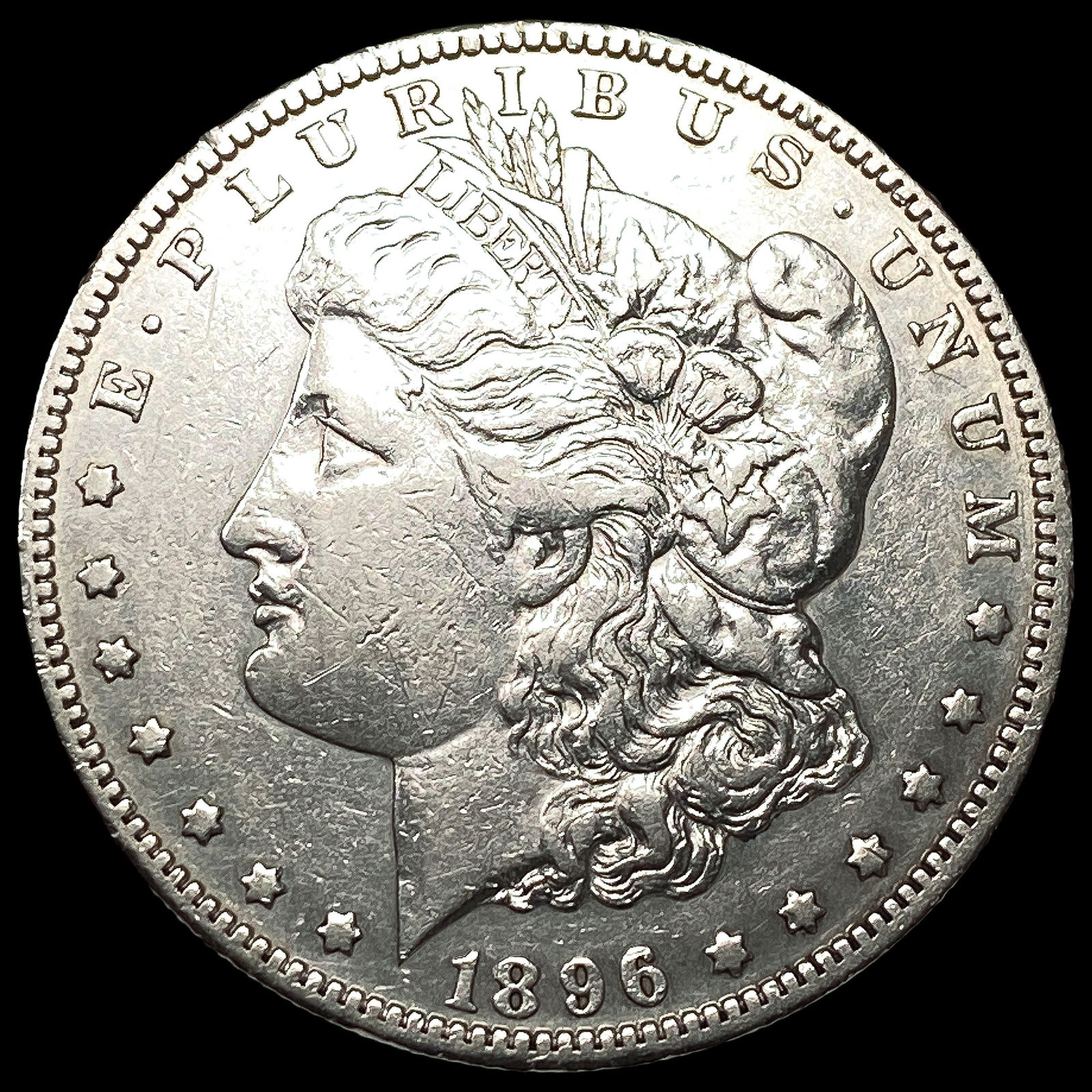 1896-S Silver Morgan Dollar NEARLY UNCIRCULATED: 1896-S Silver Morgan Dollar NEARLY UNCIRCULATED