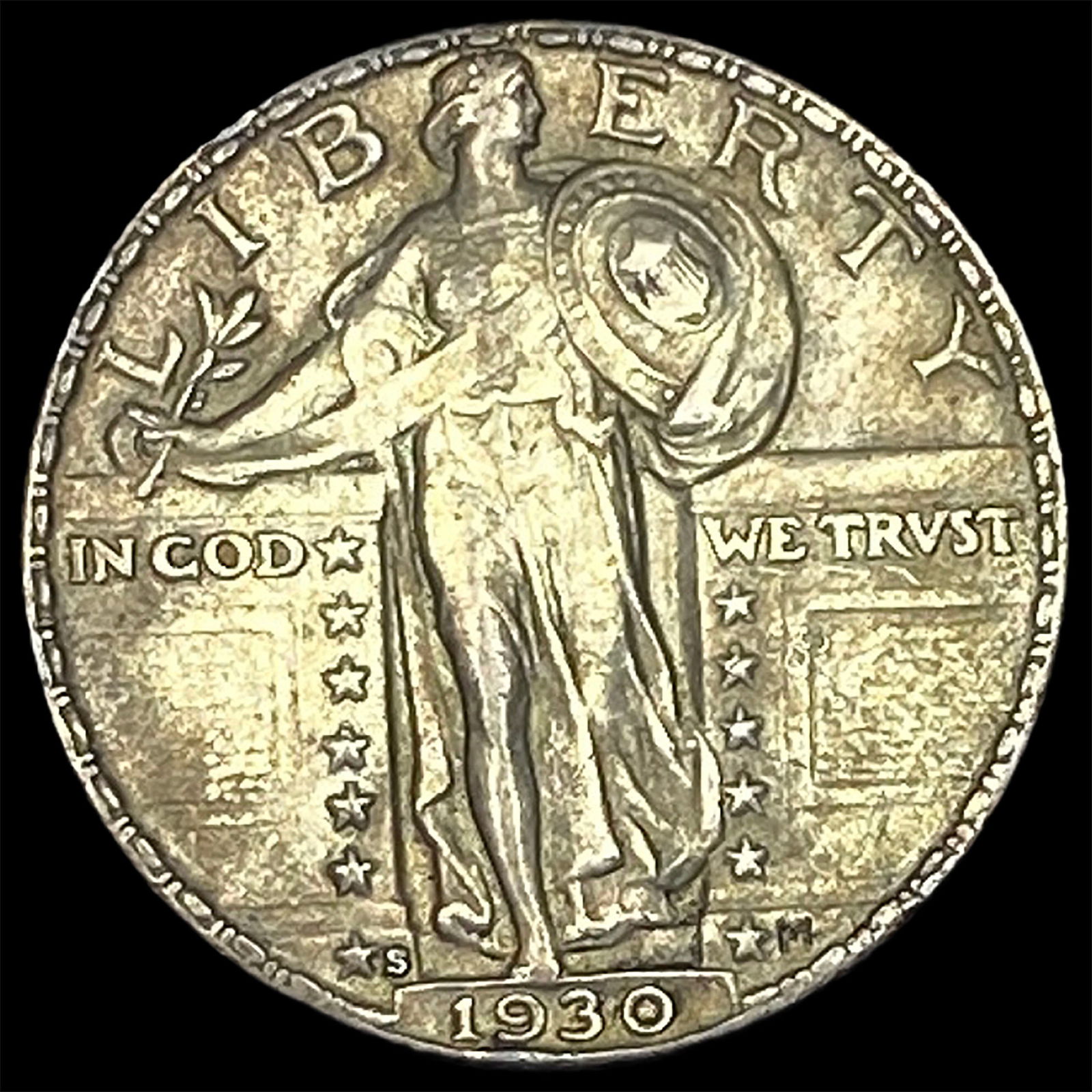 1930-S Silver Standing Liberty Quarter CLOSELY UNCIRCULATED: 1930-S Silver Standing Liberty Quarter CLOSELY UNCIRCULATED