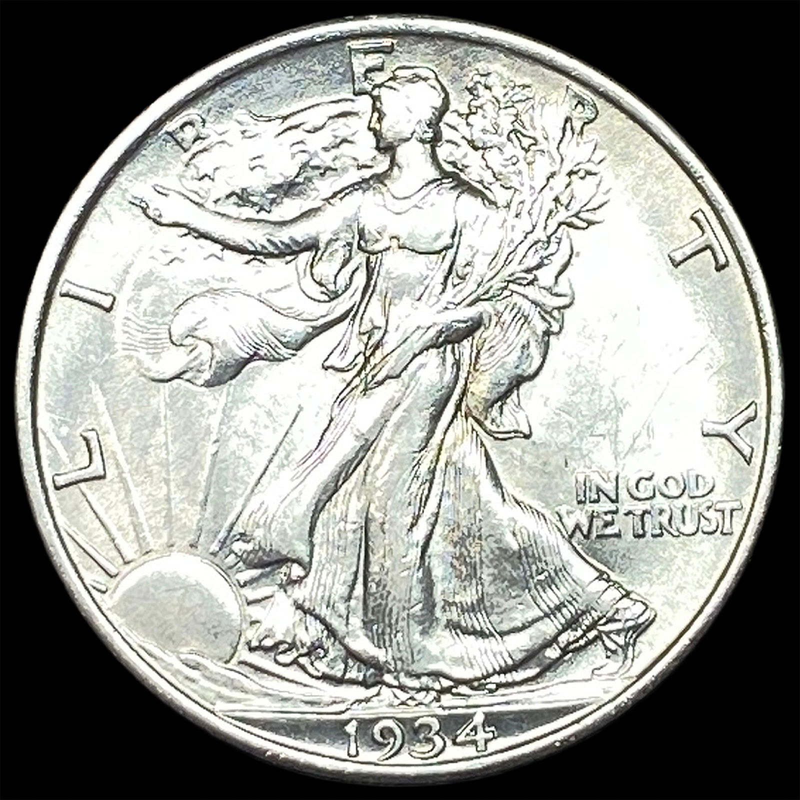 1934 Silver Walking Liberty Half Dollar UNCIRCULATED (1 of 2)