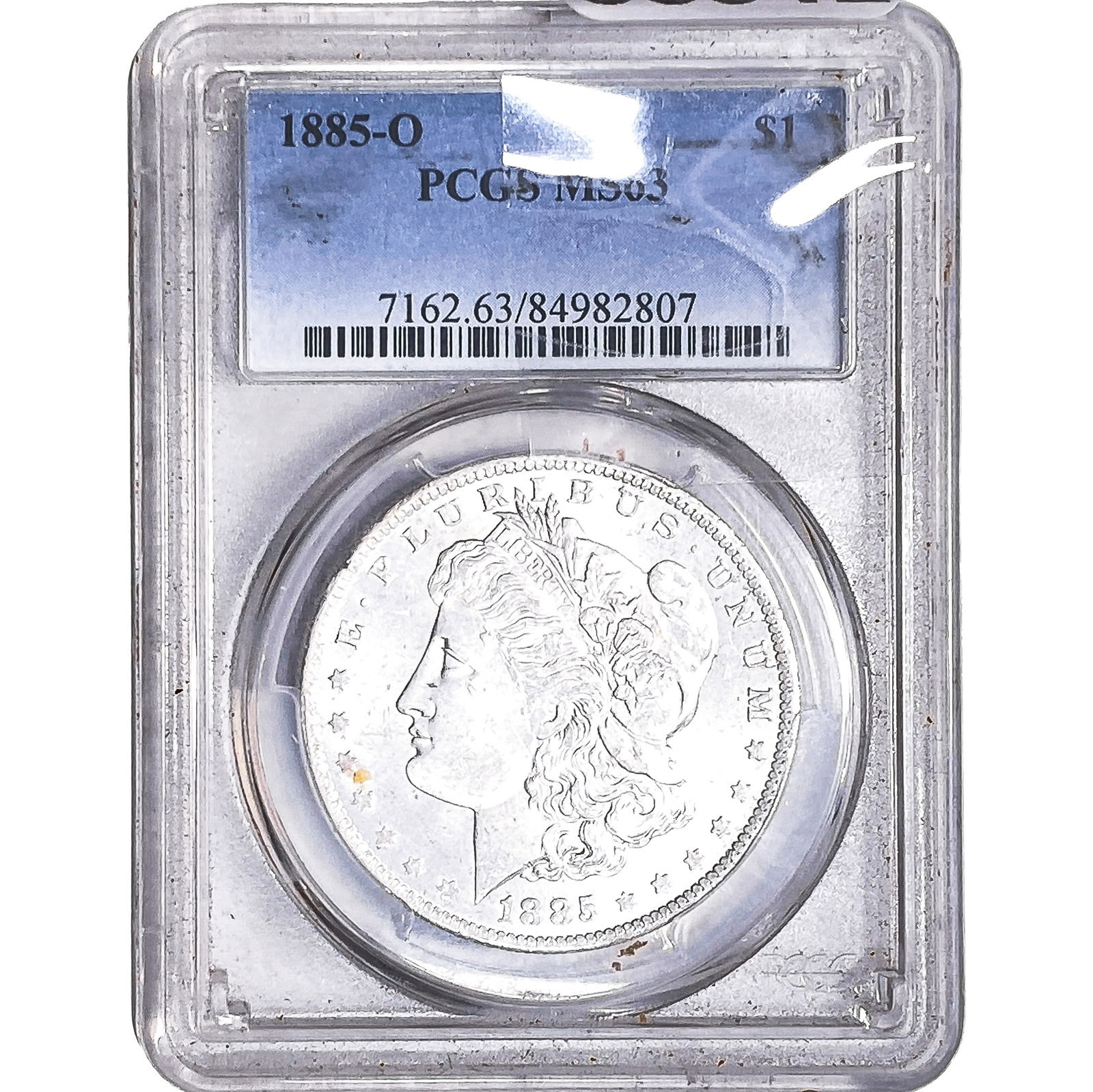 1885-O Morgan Silver Dollar PCGS MS63: 1885-O Morgan Silver Dollar PCGS MS63
