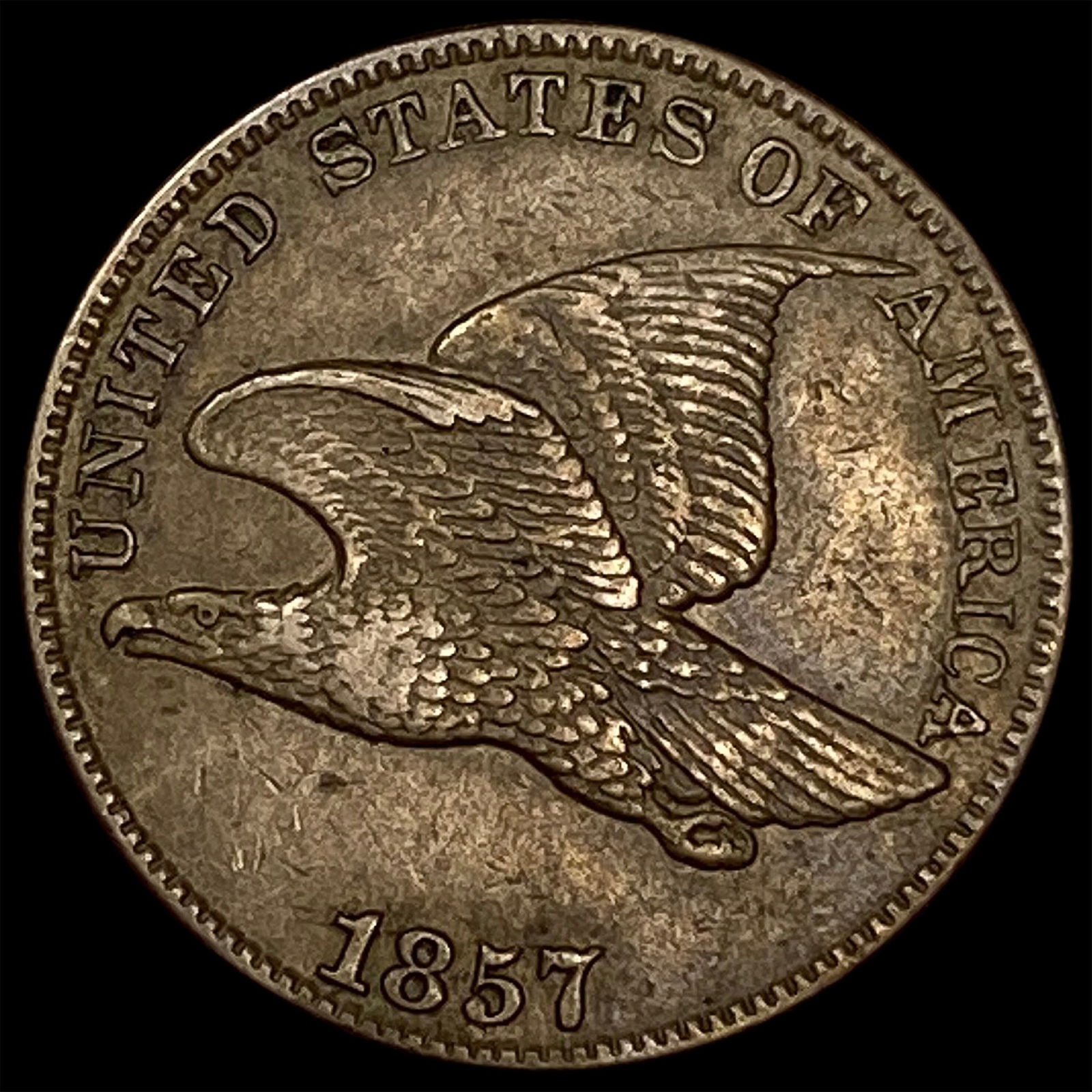 1857 Flying Eagle Cent CLOSELY UNCIRCULATED: 1857 Flying Eagle Cent CLOSELY UNCIRCULATED