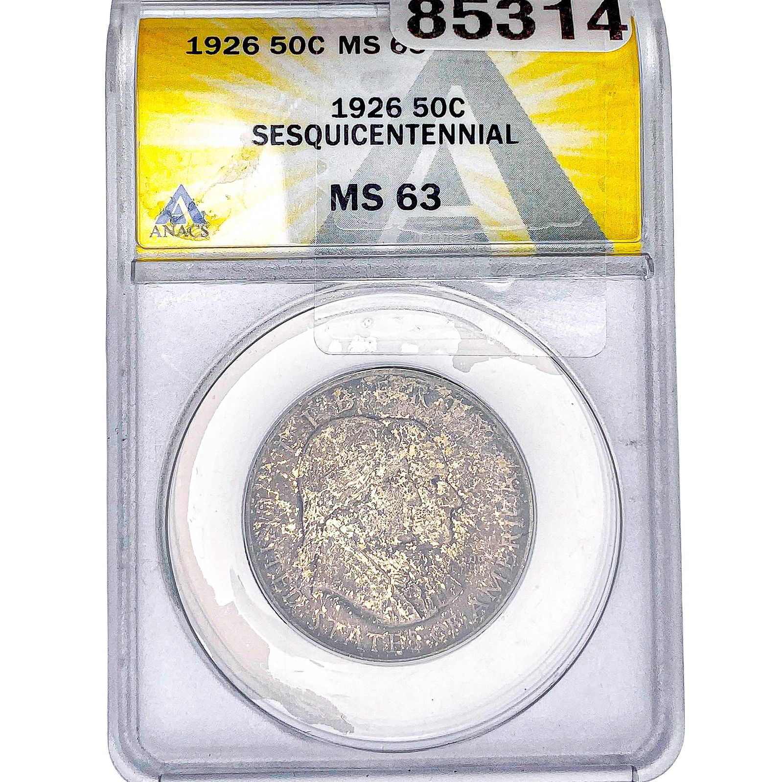1926 Sesquicentennial Half Dollar ANACS MS63: 1926 Sesquicentennial Half Dollar ANACS MS63