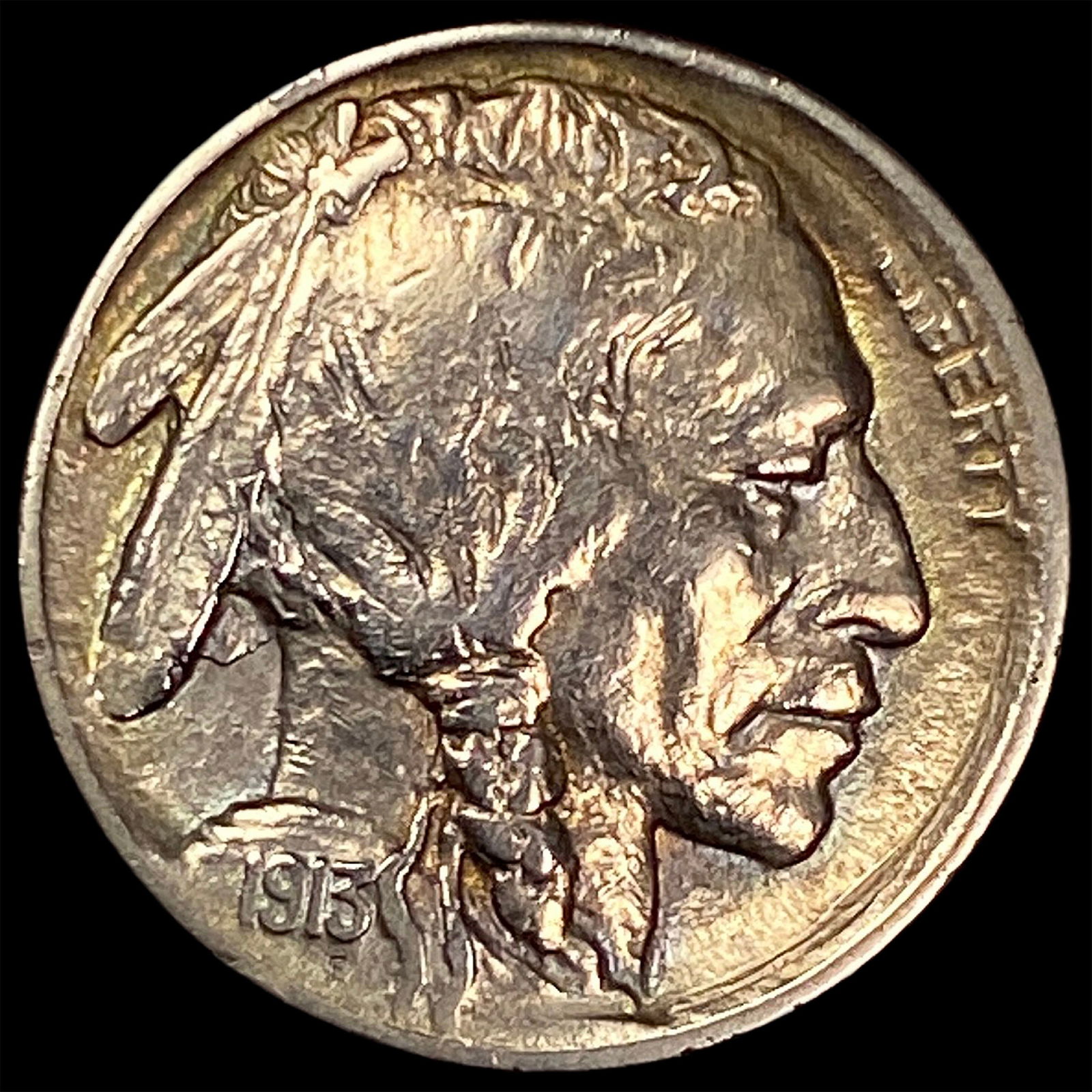 1913-D Type 2 Buffalo Nickel CLOSELY UNCIRCULATED: 1913-D Type 2 Buffalo Nickel CLOSELY UNCIRCULATED