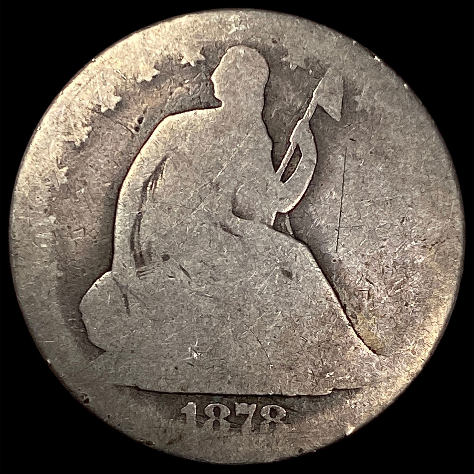 1878 Silver Seated Liberty Half Dollar HIGH GRADE: 1878 Silver Seated Liberty Half Dollar HIGH GRADE