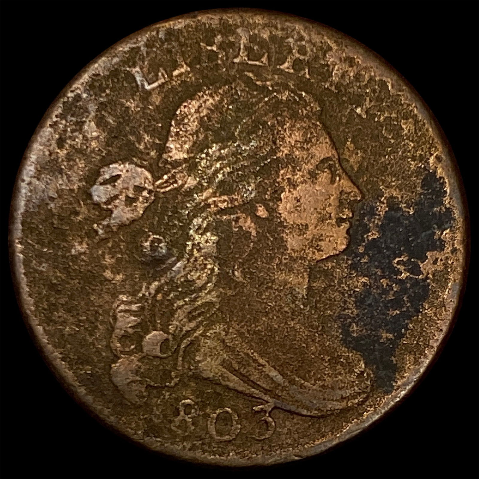 1803 Draped Bust Large Cent HIGH GRADE: 1803 Draped Bust Large Cent HIGH GRADE