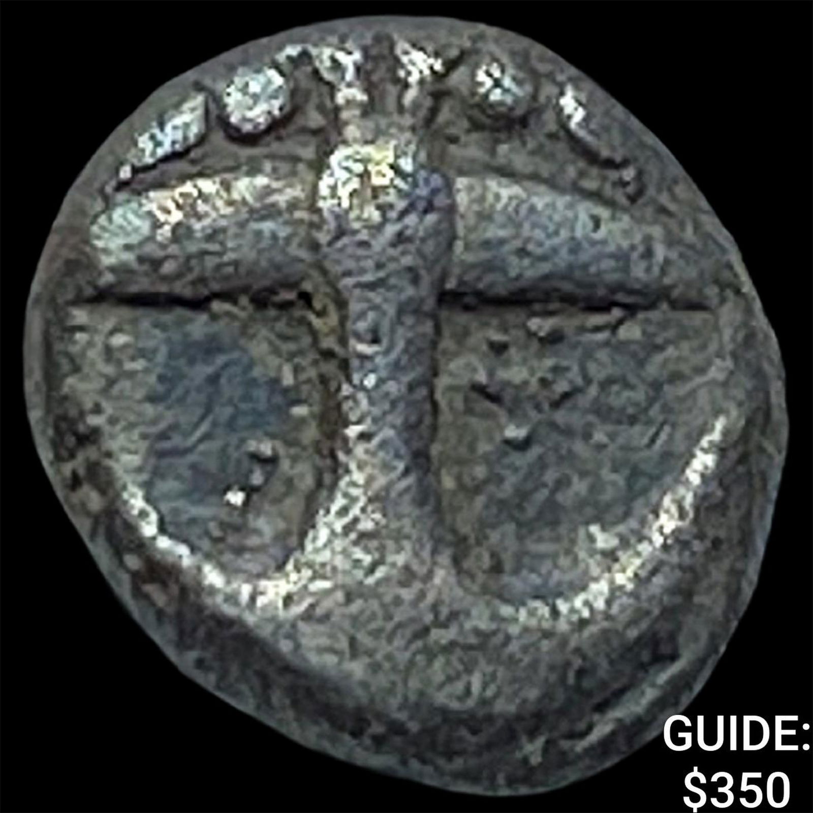 Ancient Greece, Thrace, Apollonia 4th Century BC Sil, Hemiobol CLOSELY UNCIRCULATED: Ancient Greece, Thrace, Apollonia 4th Century BC Sil, Hemiobol CLOSELY UNCIRCULATED