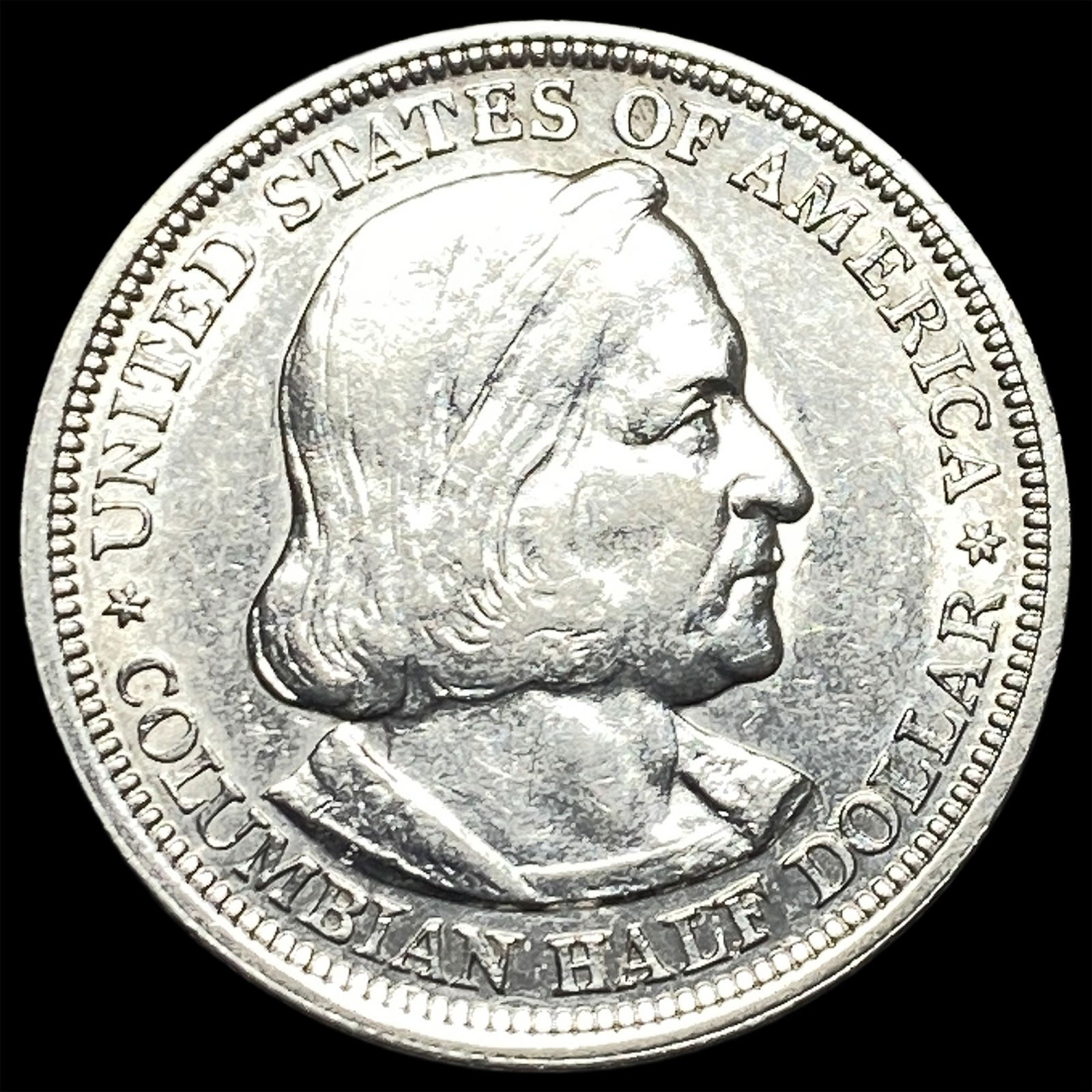 1893 Silver Columbian Expo Half Dollar CLOSELY UNCIRCULATED (1 of 2)