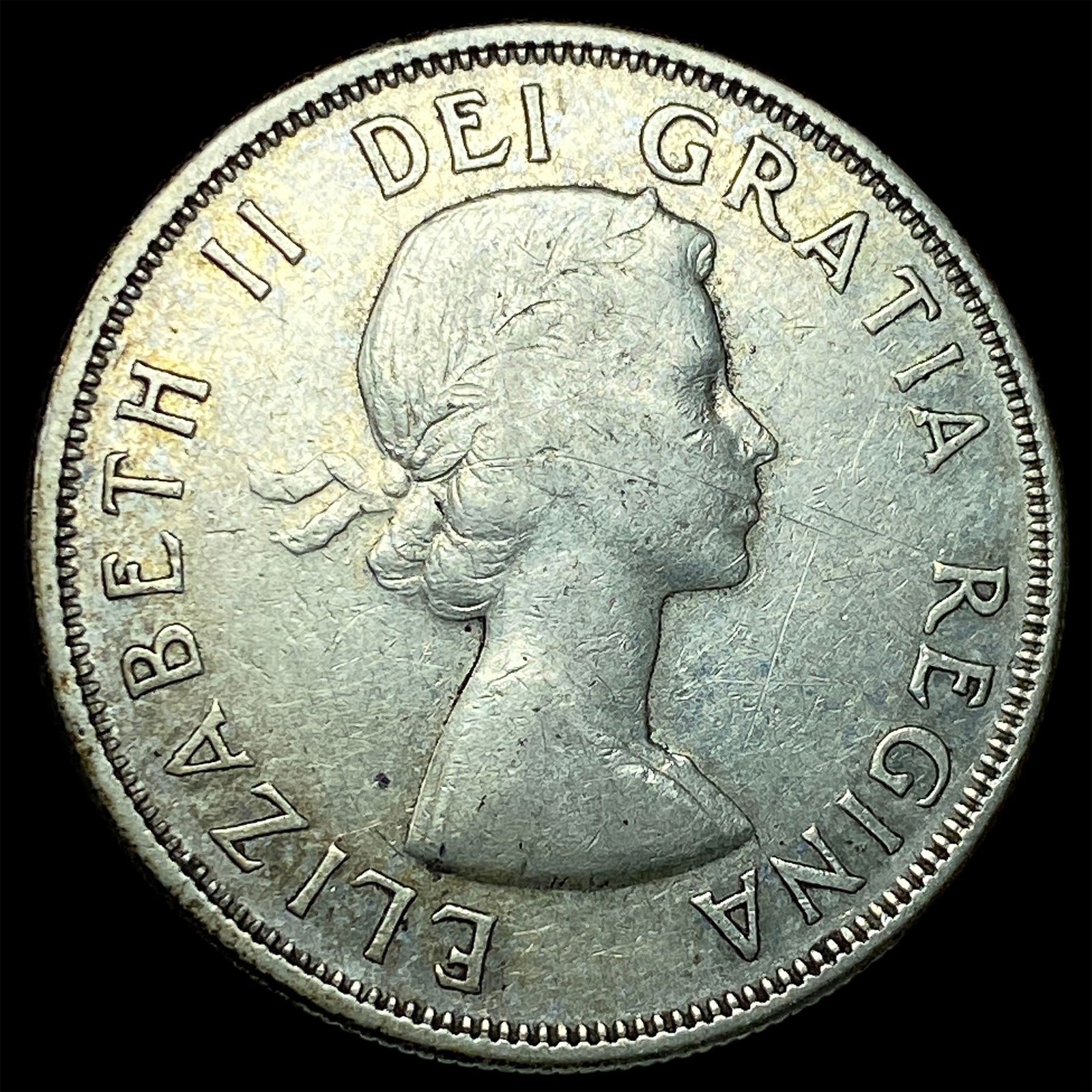 1957 Canada Silver 50 Cents CLOSELY UNCIRCULATED: 1957 Canada Silver 50 Cents CLOSELY UNCIRCULATED