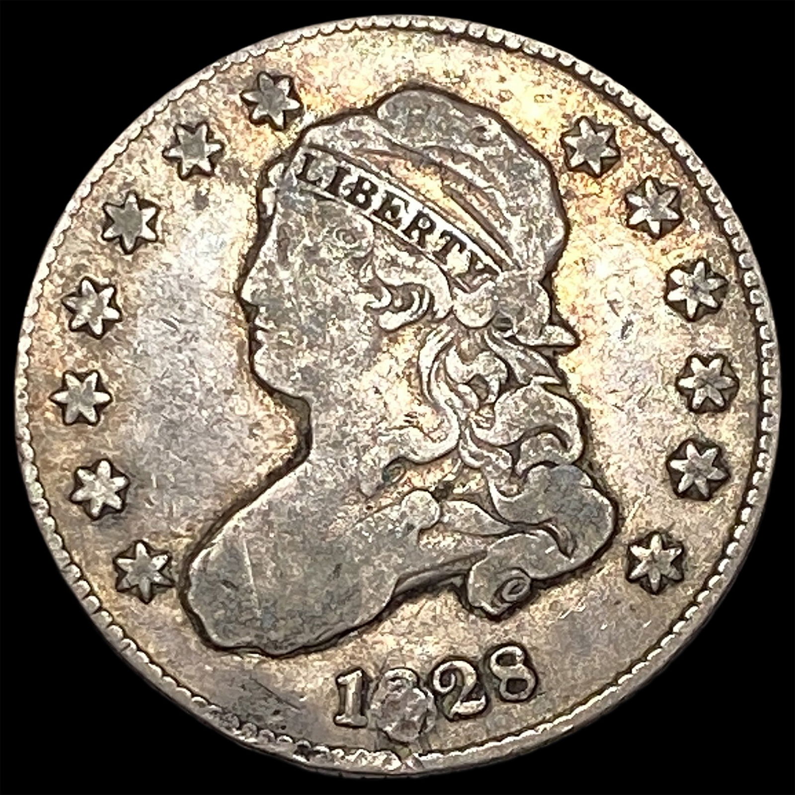 1828 Capped Bust Silver Quarter HIGH GRADE (1 of 2)
