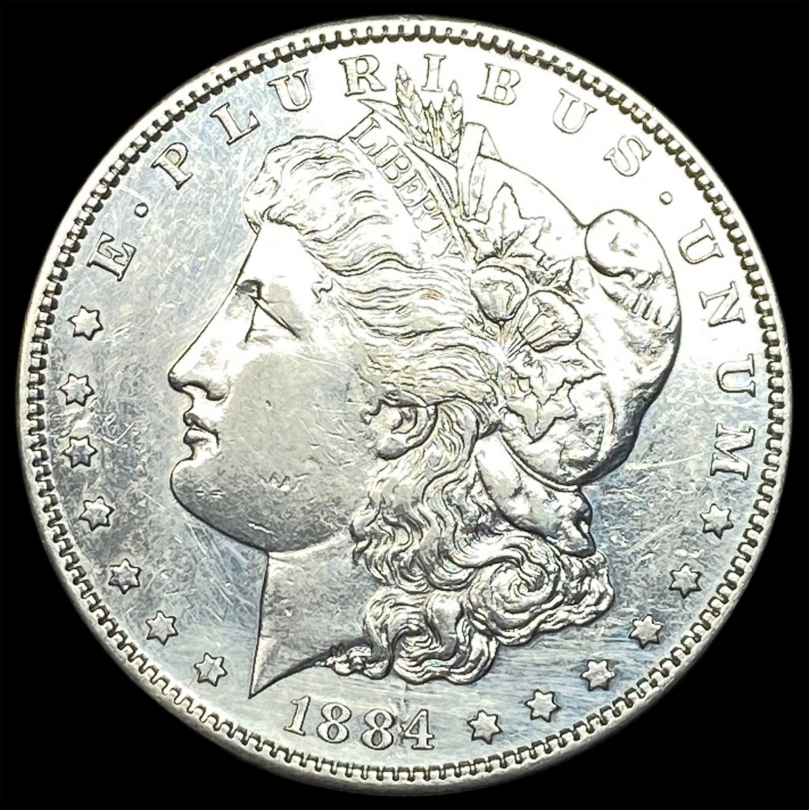 1884-S Silver Morgan Dollar CLOSELY UNCIRCULATED: 1884-S Silver Morgan Dollar CLOSELY UNCIRCULATED