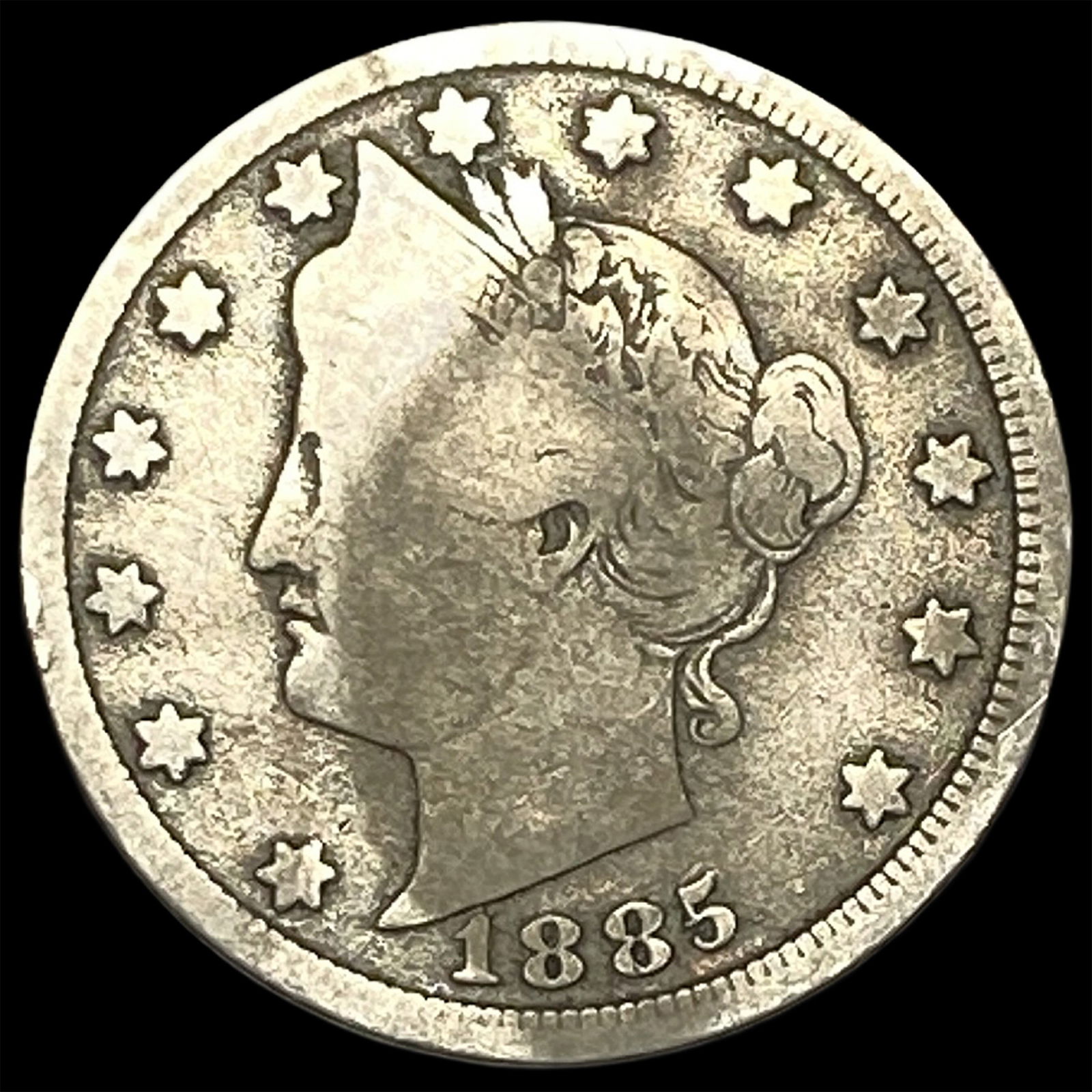 1885 Liberty Head Nickel LIGHTLY CIRCULATED: 1885 Liberty Head Nickel LIGHTLY CIRCULATED
