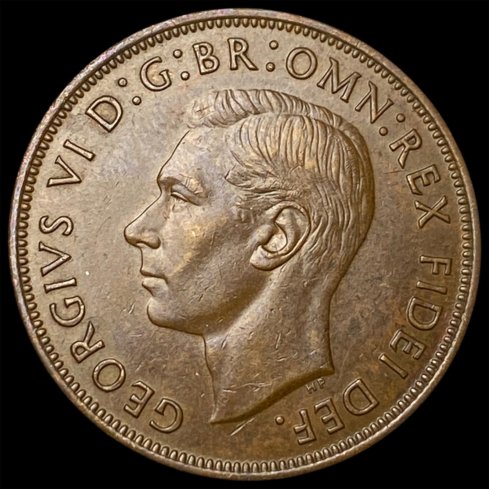 1951 Great Britain George VI Bronze Penny UNCIRCULATED: 1951 Great Britain George VI Bronze Penny UNCIRCULATED