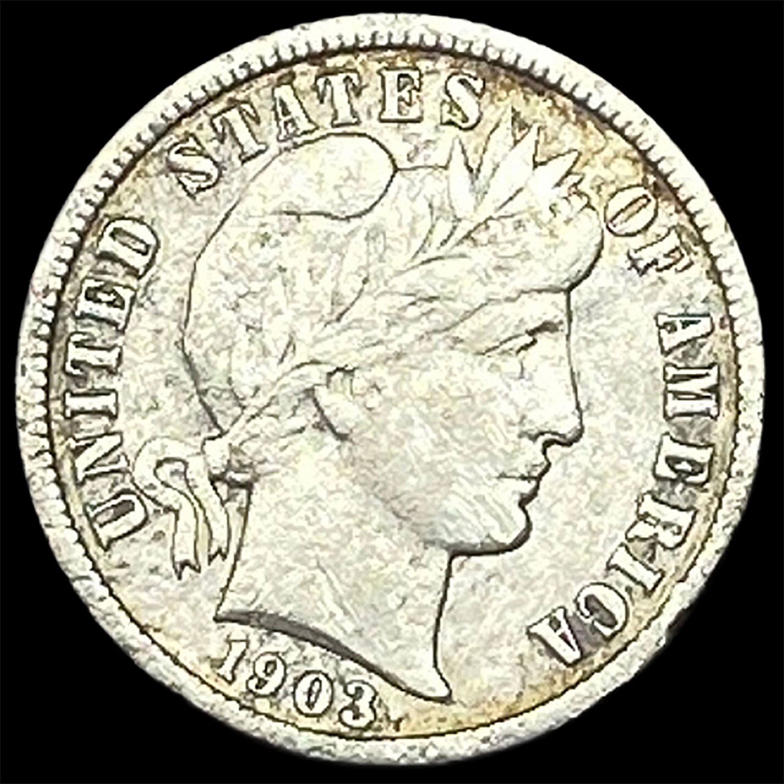 1903-S Silver Barber Dime NEARLY UNCIRCULATED: 1903-S Silver Barber Dime NEARLY UNCIRCULATED