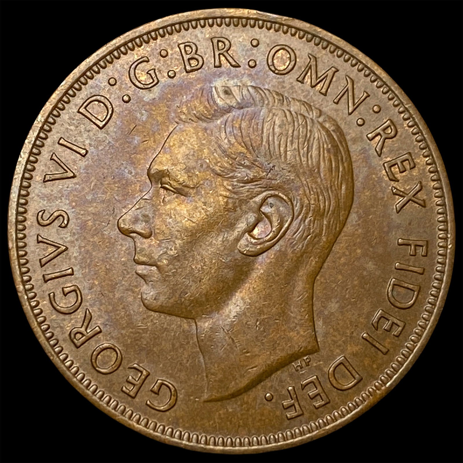 1951 Great Britain George VI Bronze Penny UNCIRCULATED: 1951 Great Britain George VI Bronze Penny UNCIRCULATED