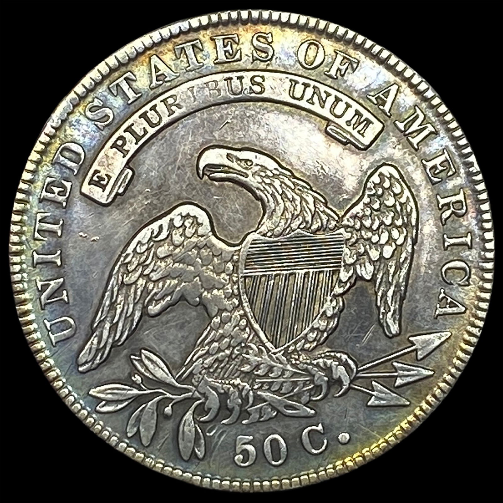 1836 Capped Bust Half Dollar CLOSELY UNCIRCULATED - 2