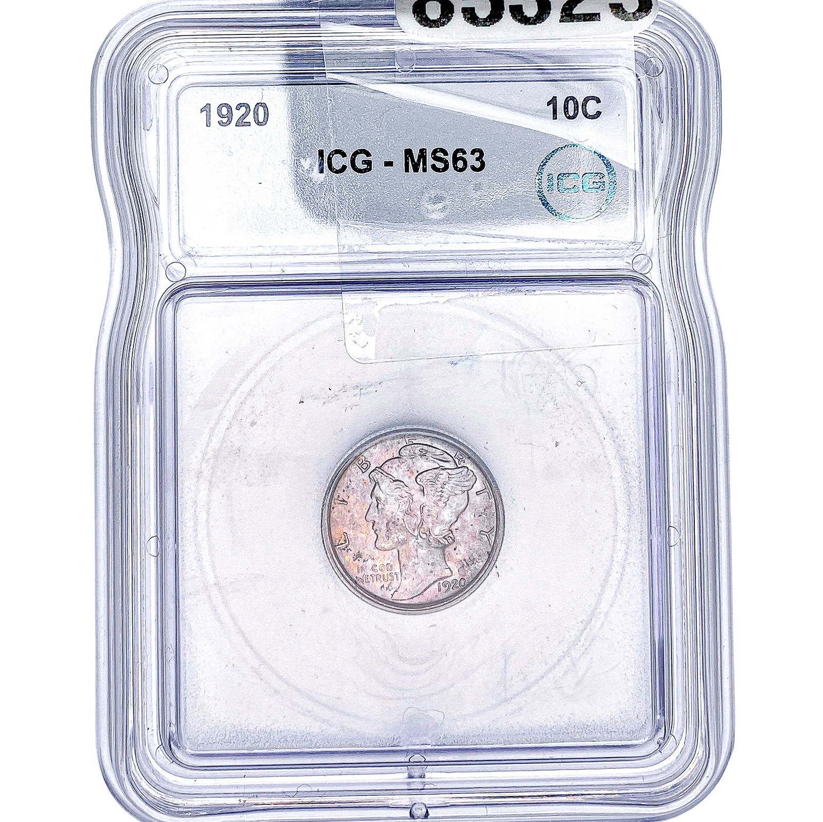 1920 Mercury Silver Dime ICG MS63: 1920 Mercury Silver Dime ICG MS63