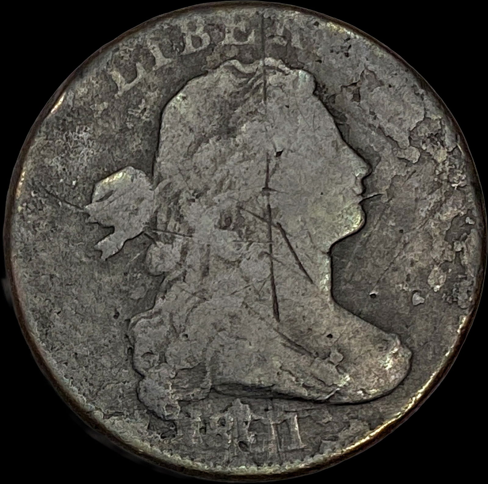 1801 Draped Bust Large Cent NICELY CIRCULATED: 1801 Draped Bust Large Cent NICELY CIRCULATED