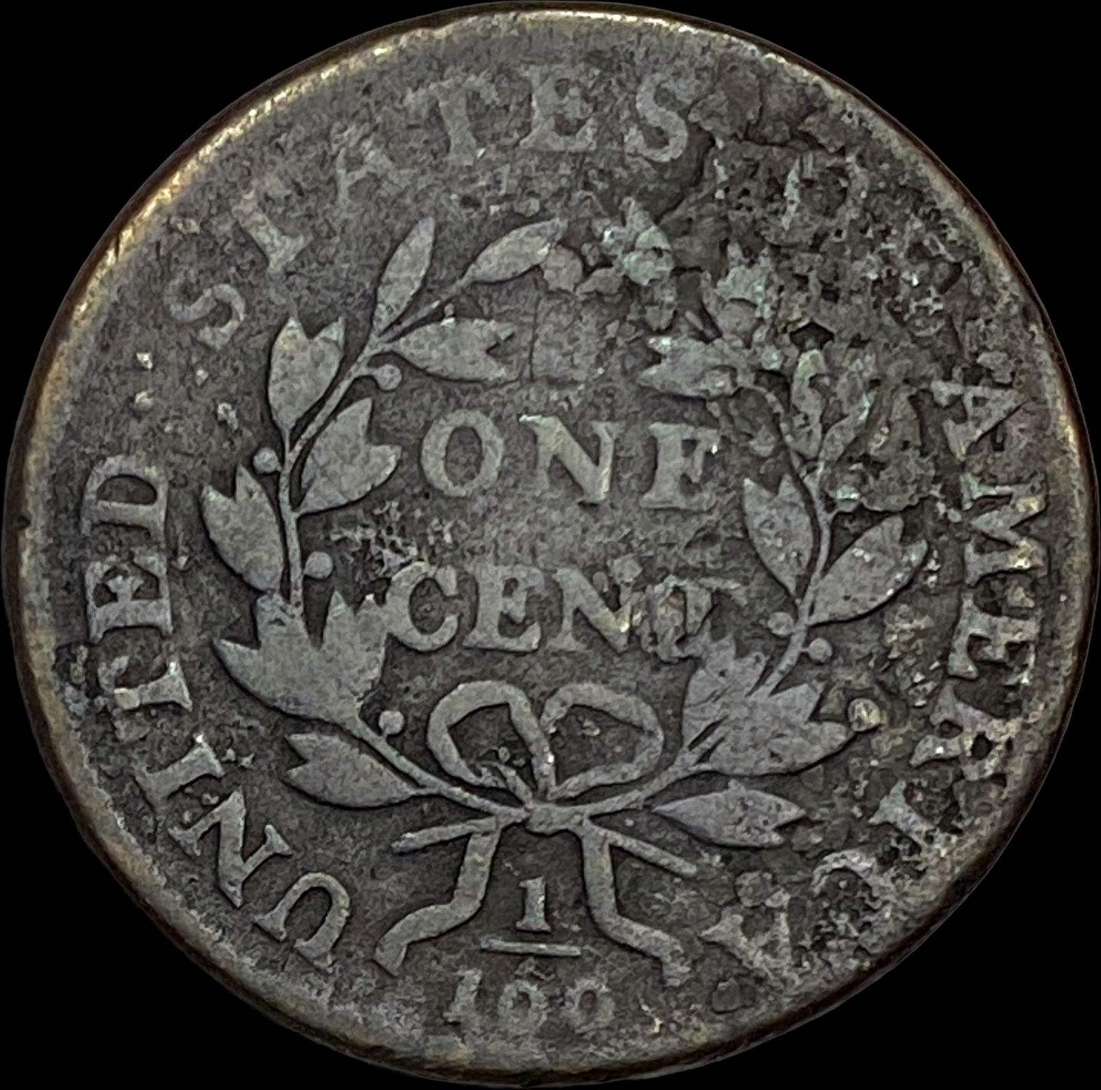 1801 Draped Bust Large Cent NICELY CIRCULATED - 2