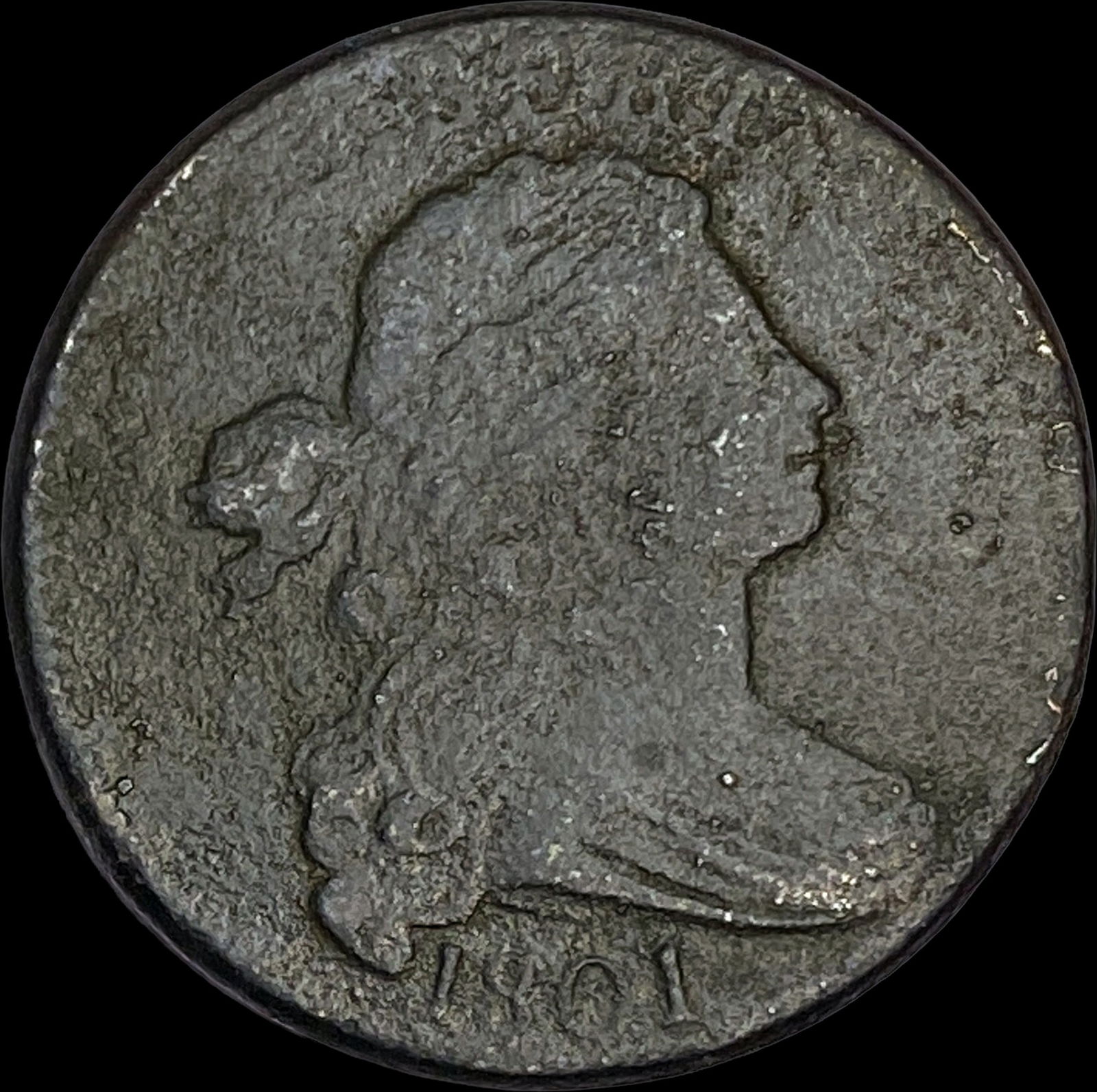 1801 Draped Bust Large Cent LIGHTLY CIRCULATED (1 of 2)