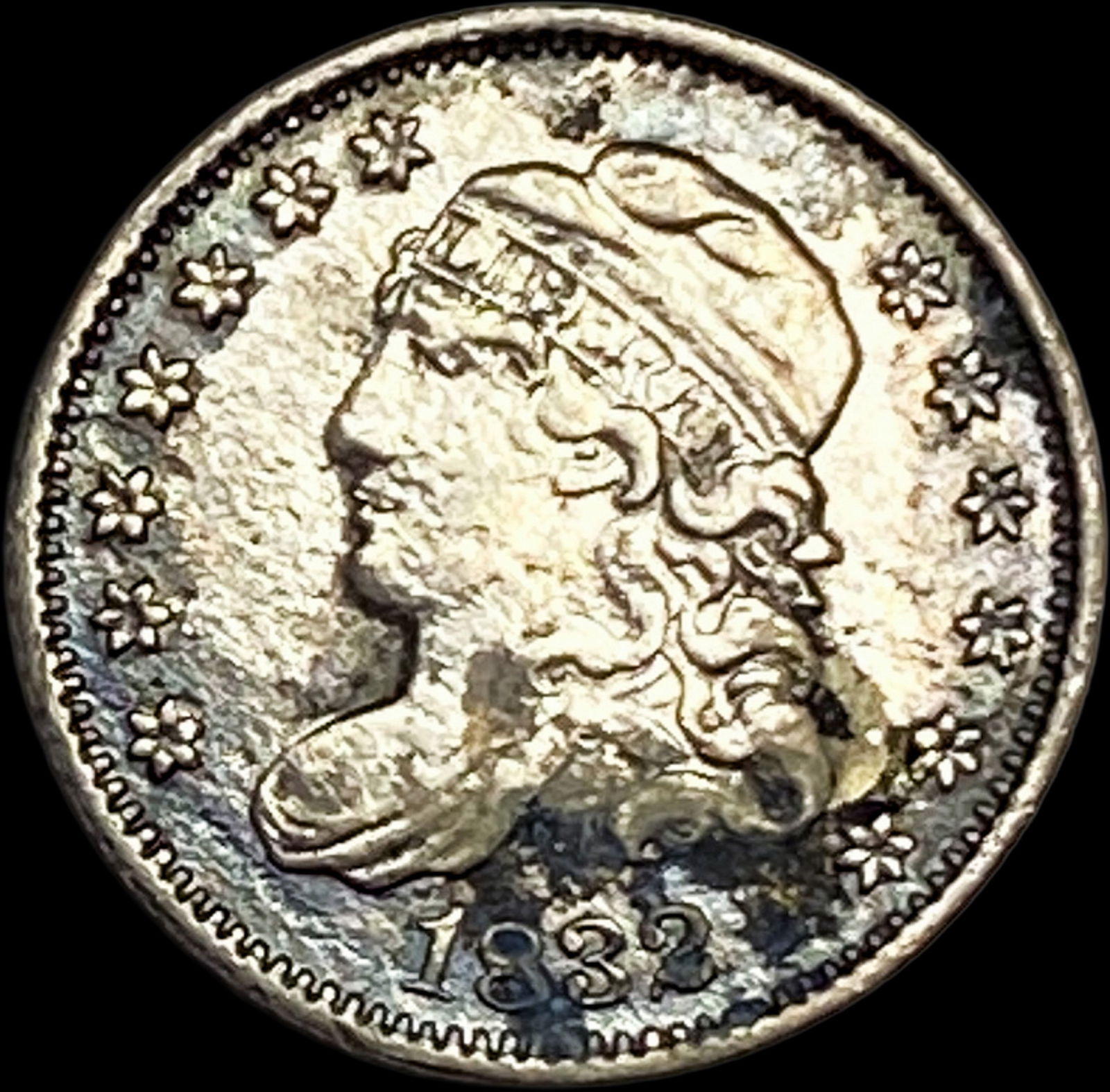1832 Capped Bust Half Dime NEARLY UNCIRCULATED: 1832 Capped Bust Half Dime NEARLY UNCIRCULATED