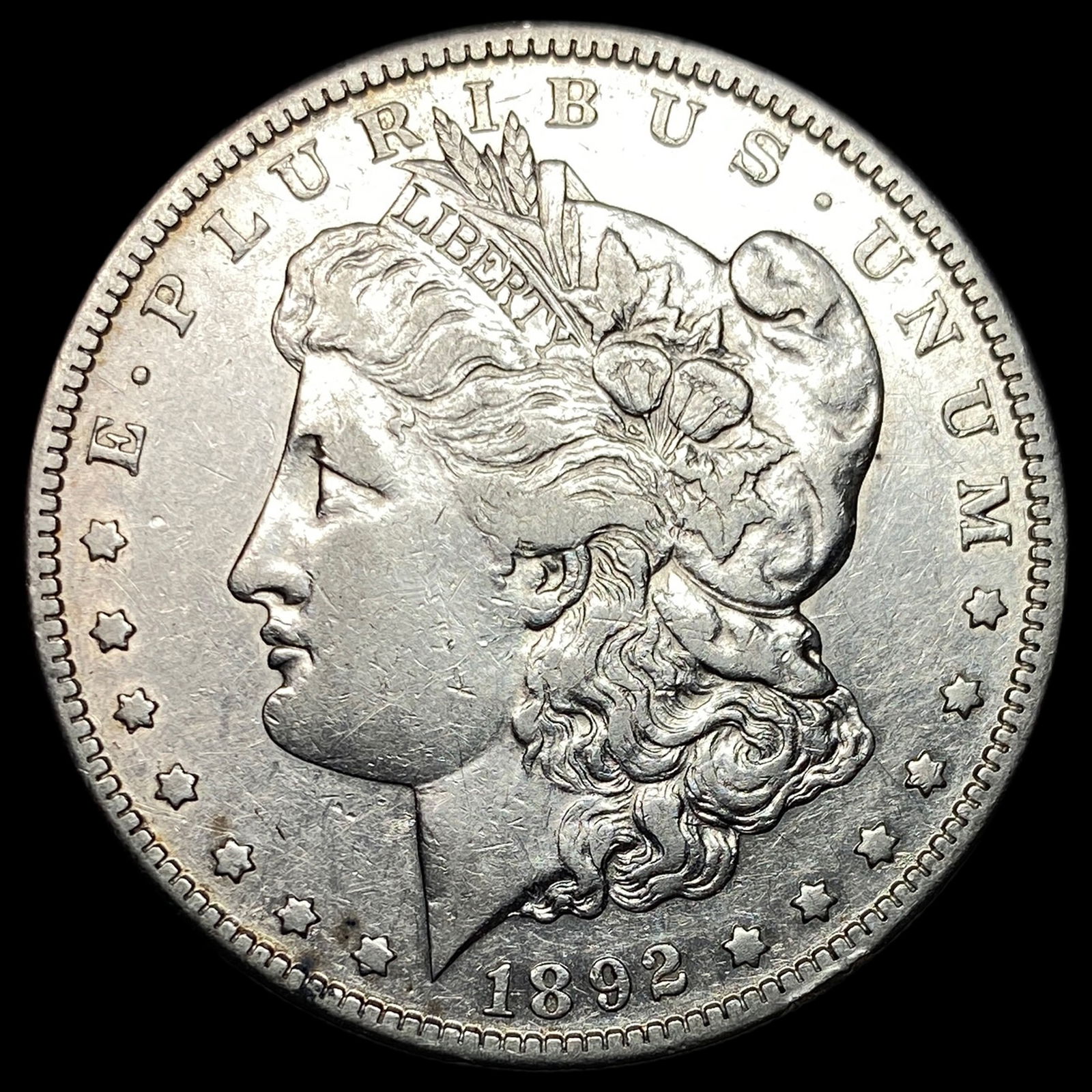1892-S Silver Morgan Dollar NEARLY UNCIRCULATED: 1892-S Silver Morgan Dollar NEARLY UNCIRCULATED