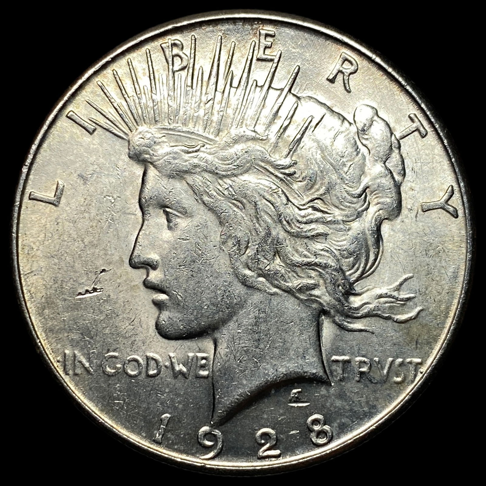 1928-S Silver Peace Dollar NICELY CIRCULATED (1 of 2)