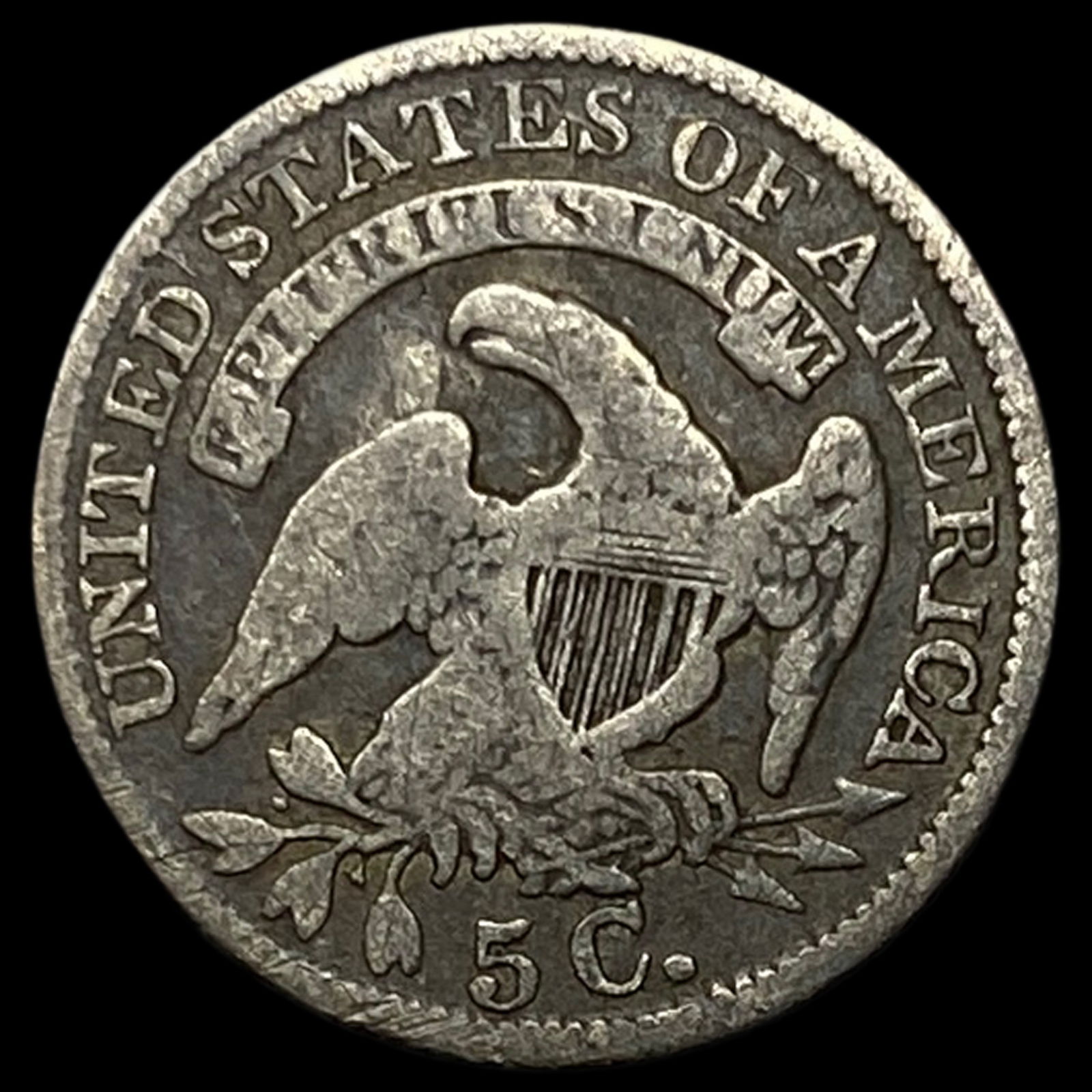 1835 Capped Bust Half Dime NICELY CIRCULATED - 2