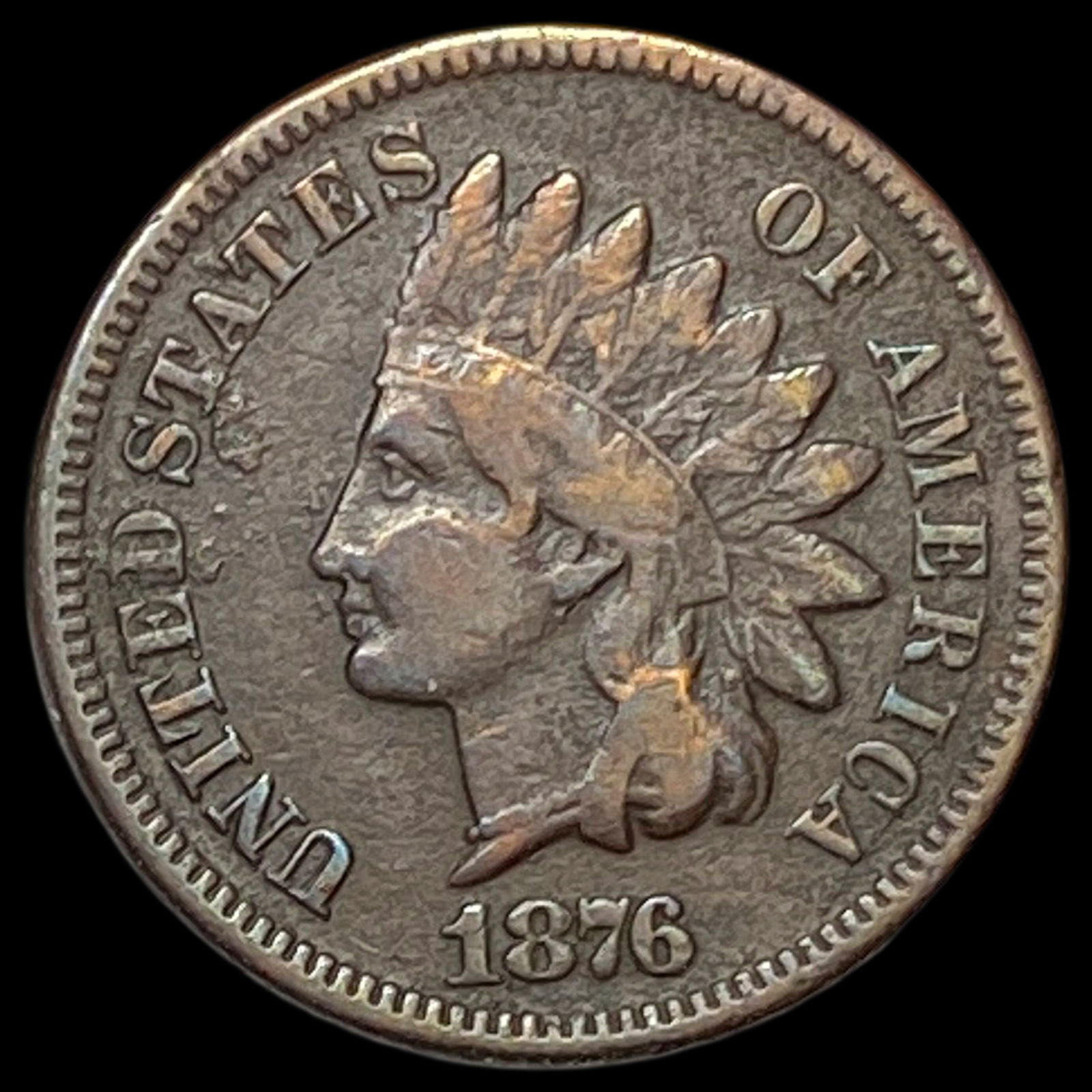 1876 Indian Head Cent HIGH GRADE: 1876 Indian Head Cent HIGH GRADE