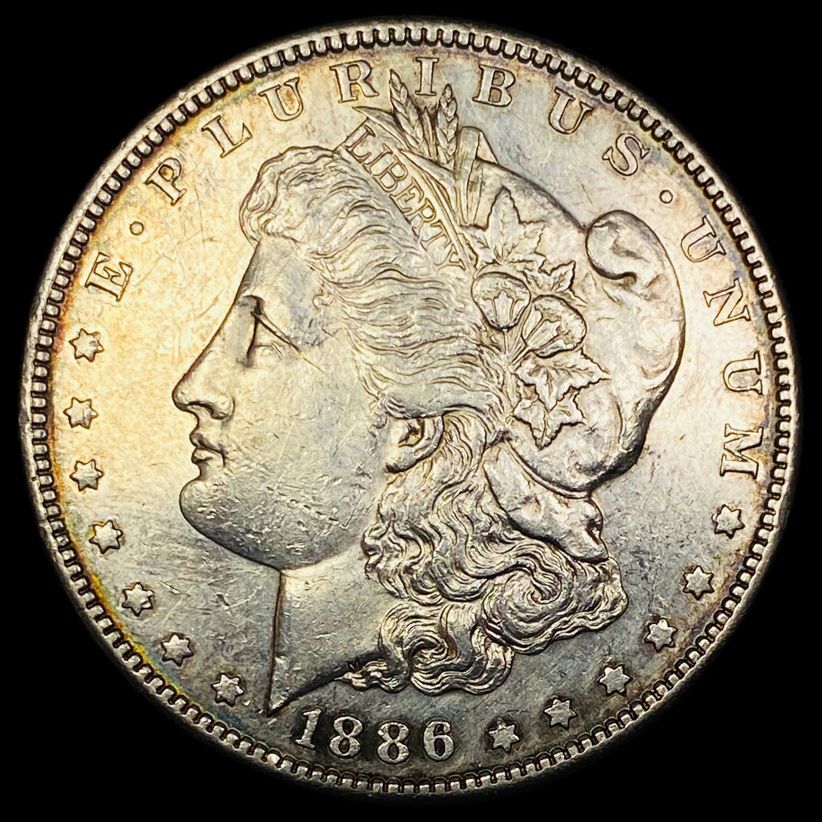 1886-S Silver Morgan Dollar CHOICE AU: 1886-S Silver Morgan Dollar CHOICE AU