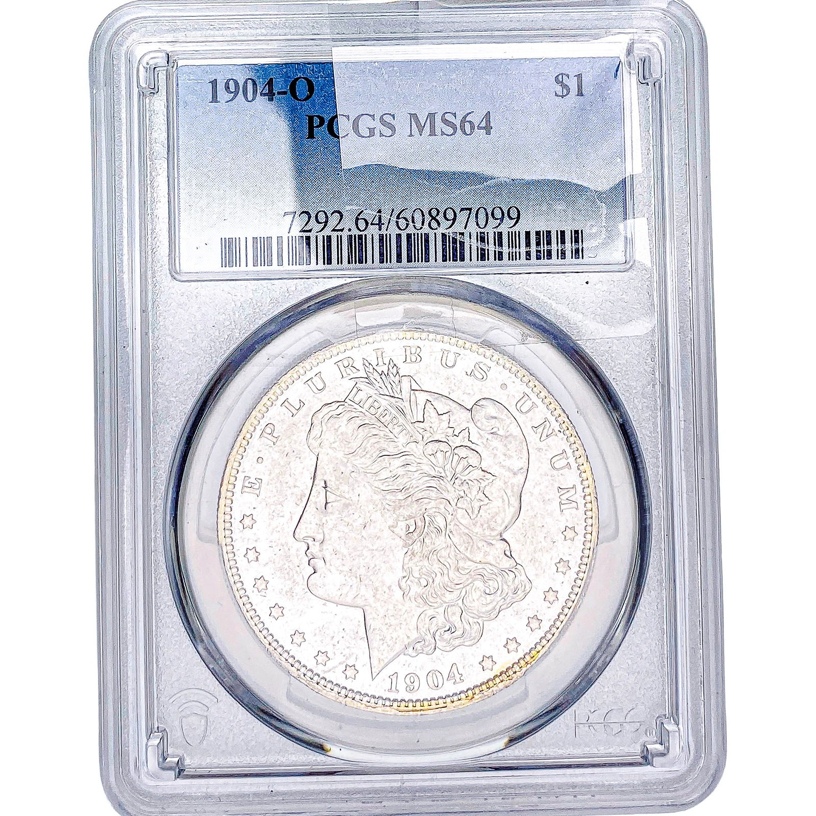 1904-O Morgan Silver Dollar PCGS MS64: 1904-O Morgan Silver Dollar PCGS MS64