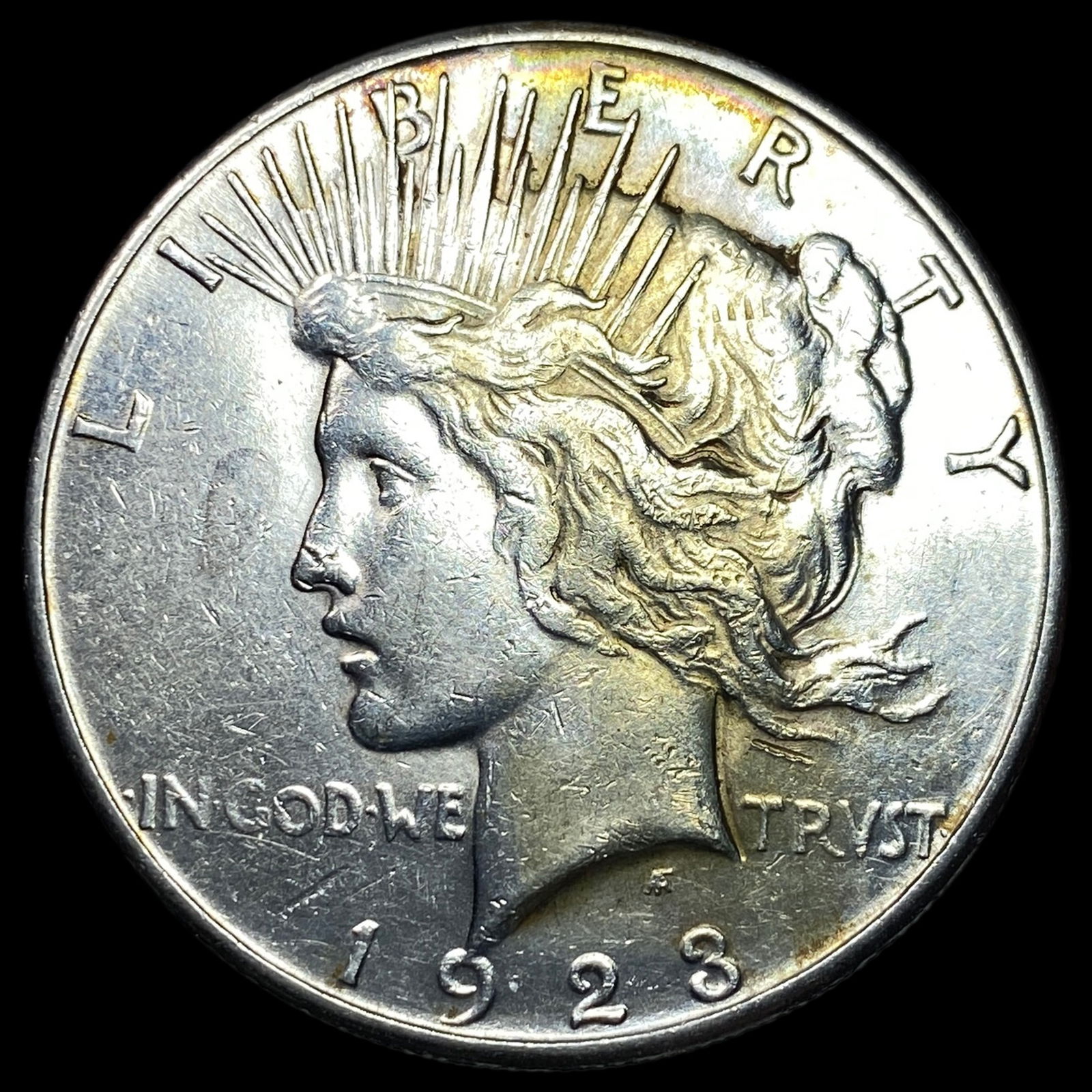 1923-S Silver Peace Dollar NEARLY UNCIRCULATED: 1923-S Silver Peace Dollar NEARLY UNCIRCULATED