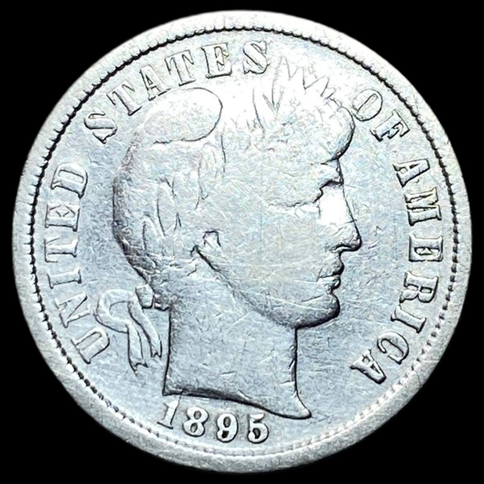 1895 Silver Barber Dime HIGH GRADE: 1895 Silver Barber Dime HIGH GRADE