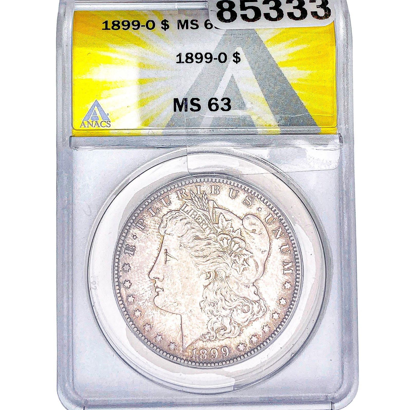 1899-O Morgan Silver Dollar ANACS MS63: 1899-O Morgan Silver Dollar ANACS MS63