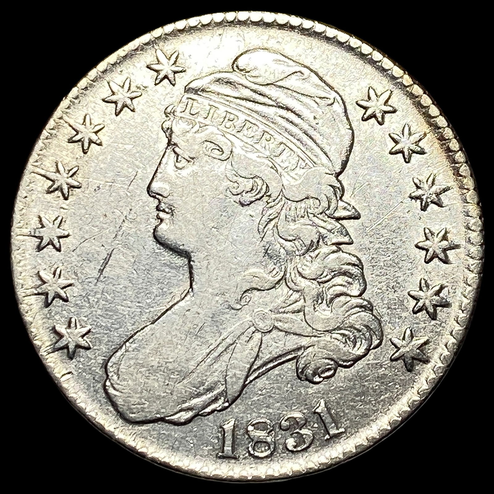1831 Capped Bust Half Dollar NEARLY UNCIRCULATED (1 of 2)