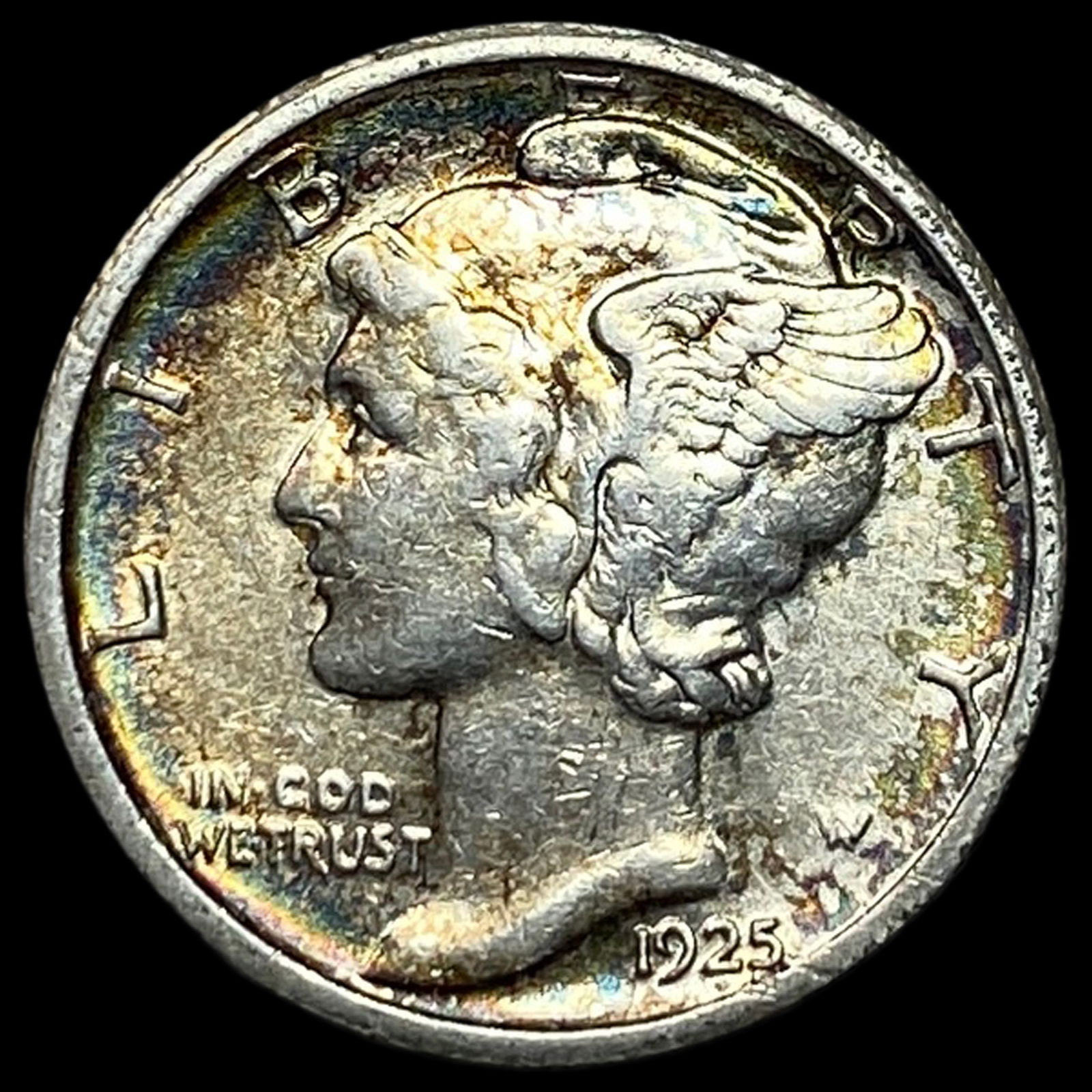 1925-S Mercury Dime LIGHT CIRC: 1925-S Mercury Dime LIGHT CIRC