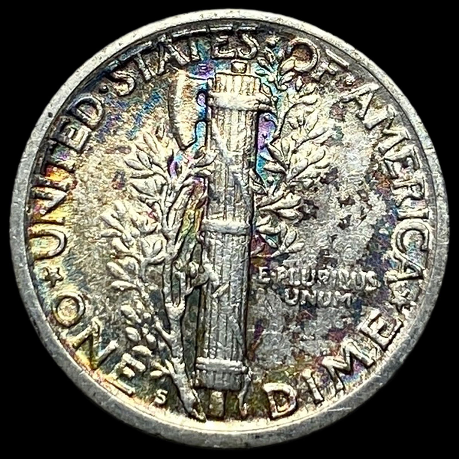 1925-S Mercury Dime LIGHT CIRC - 2