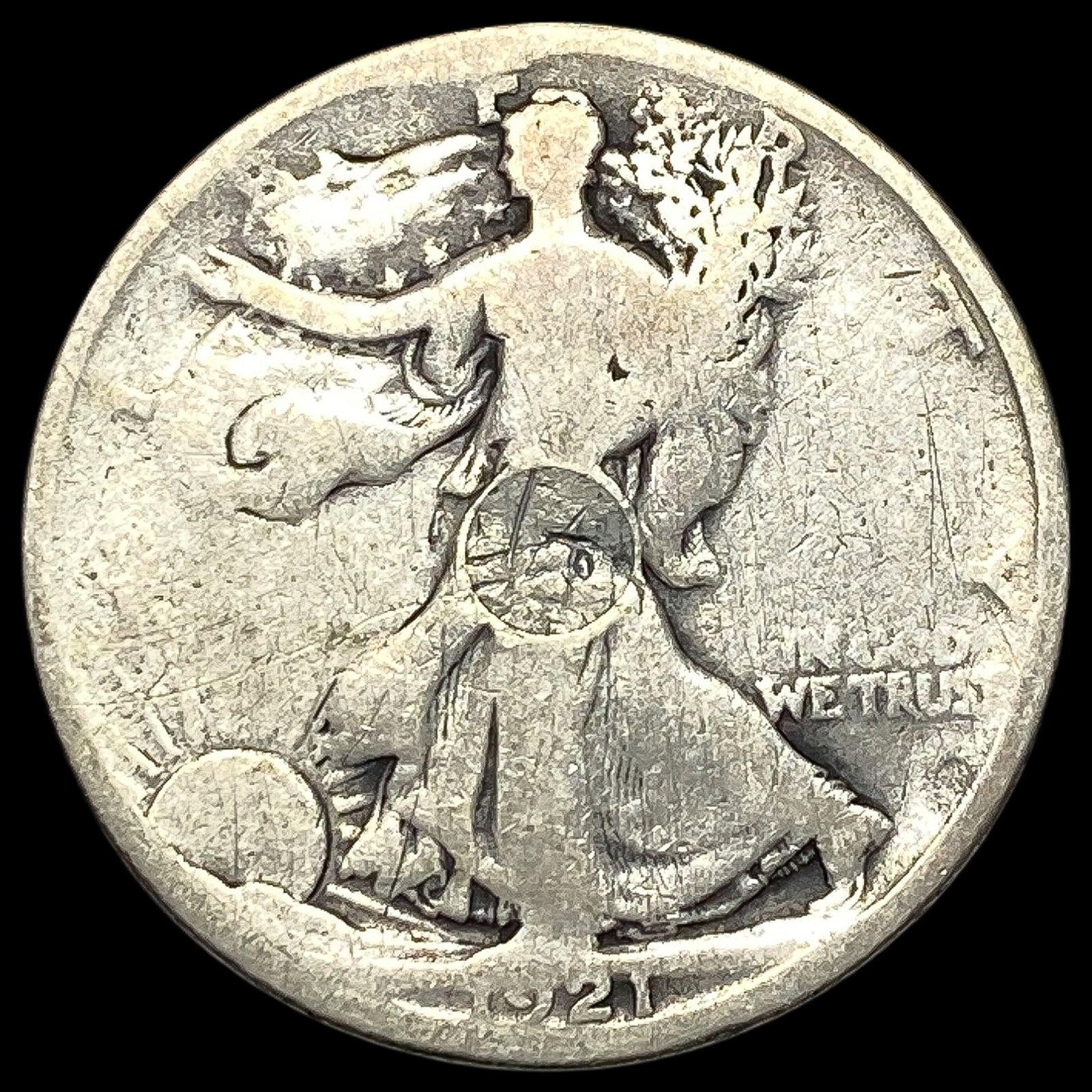 1921-D Walking Liberty Half Dollar HIGH GRADE: 1921-D Walking Liberty Half Dollar HIGH GRADE
