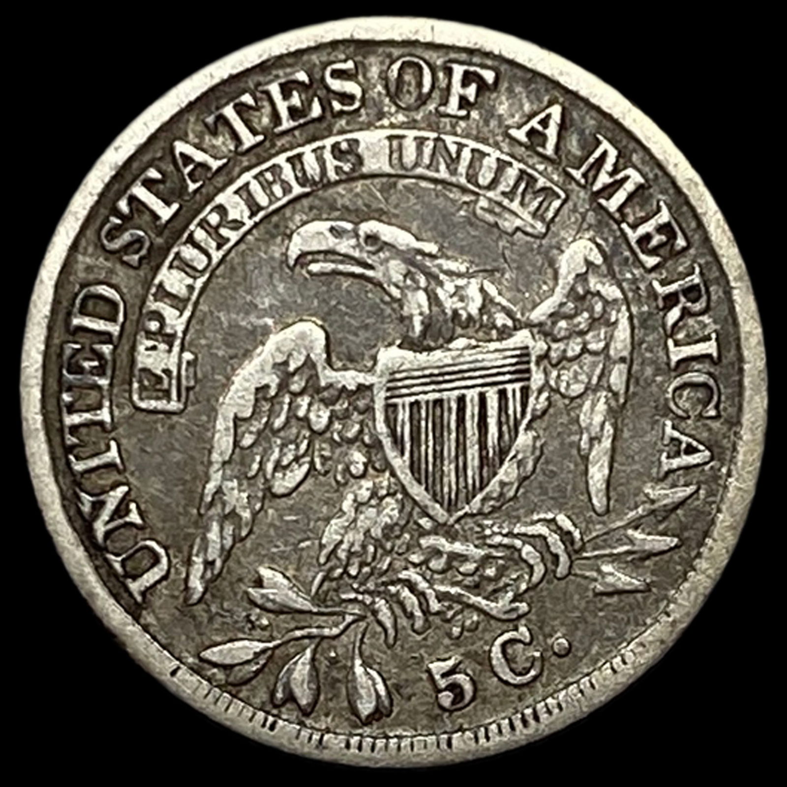 1836 Capped Bust Half Dime ABOUT UNCIRCULATED - 2