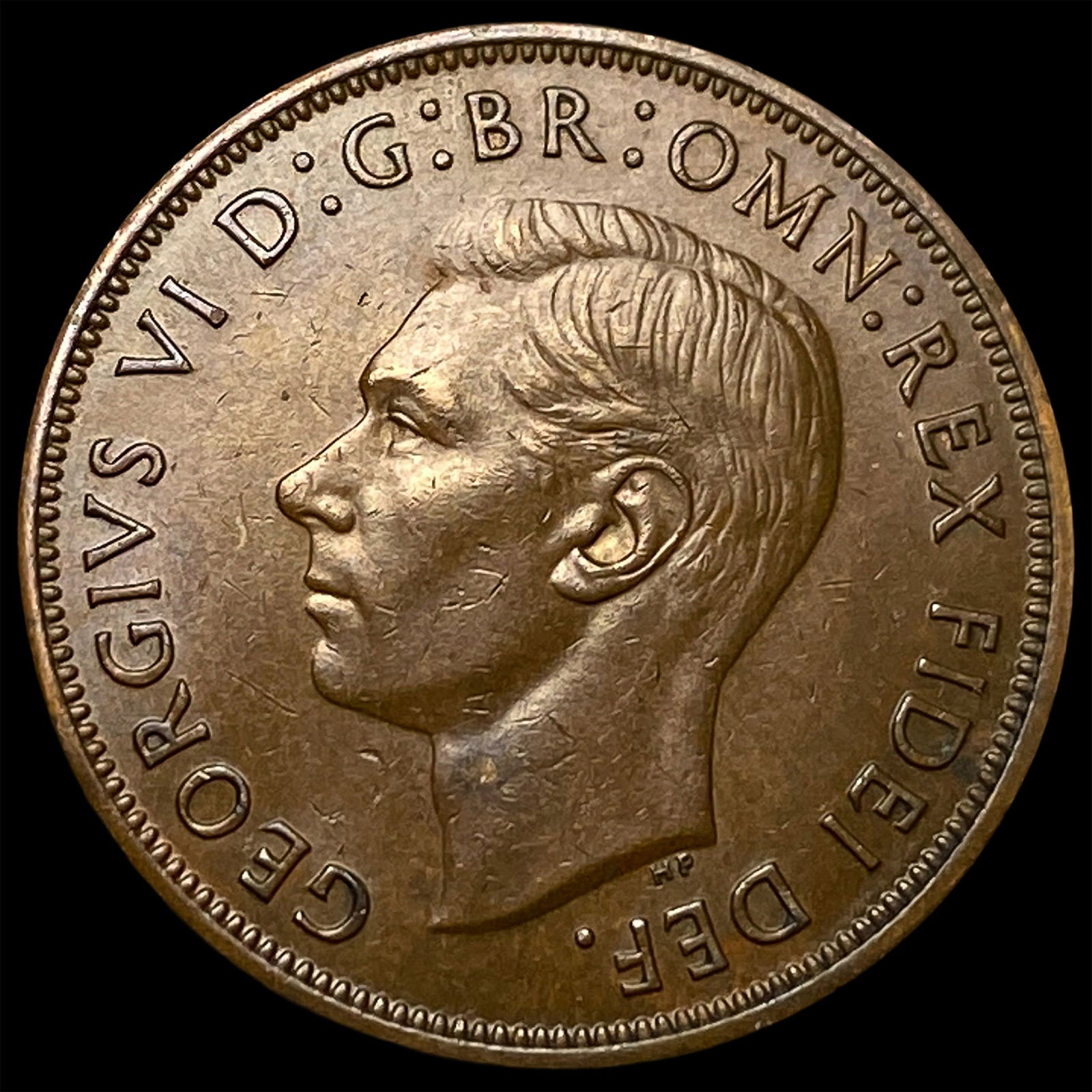 1950 Great Britain George VI Copper Penny GEM BU: 1950 Great Britain George VI Copper Penny GEM BU