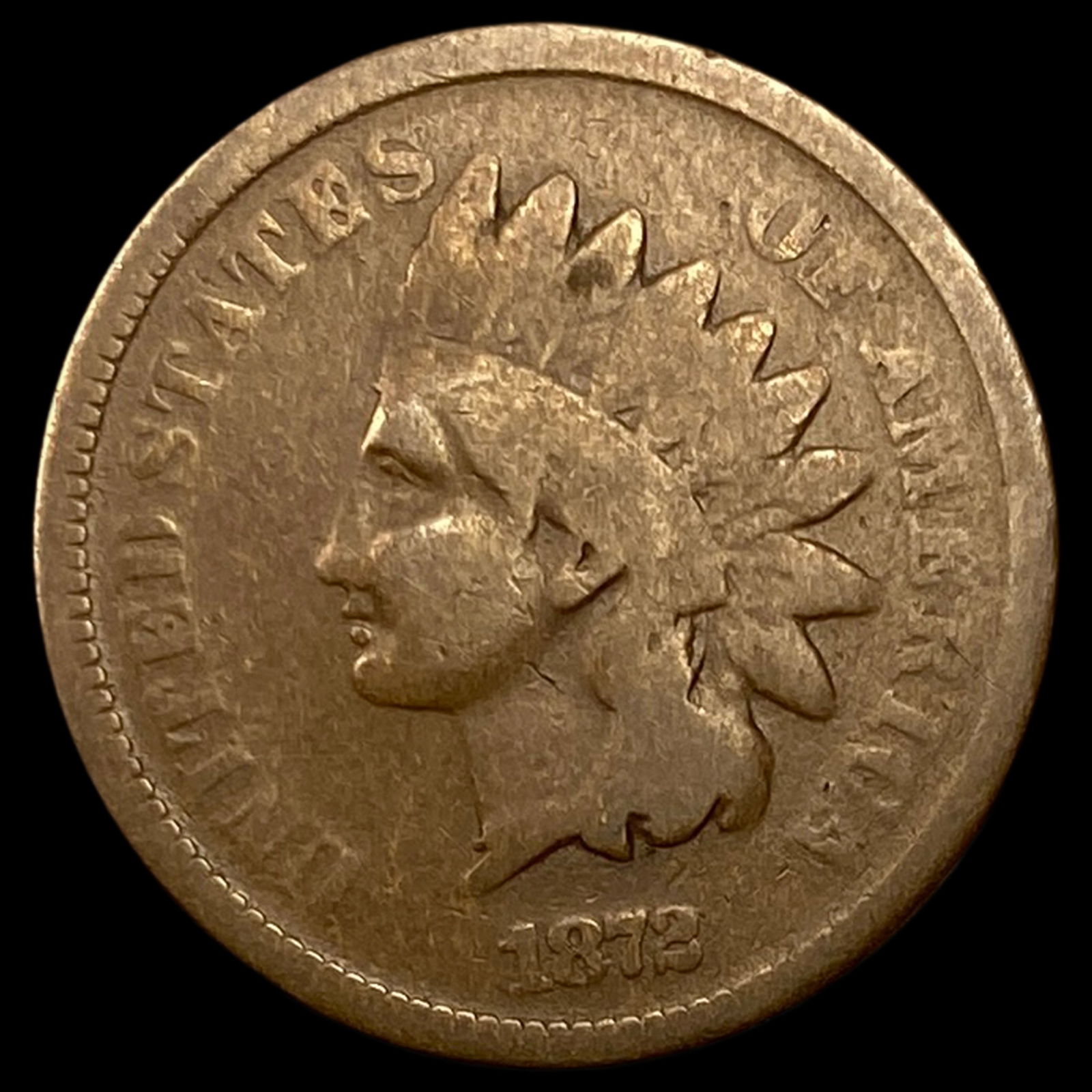 1872 Indian Head Cent NICELY CIRCULATED: 1872 Indian Head Cent NICELY CIRCULATED