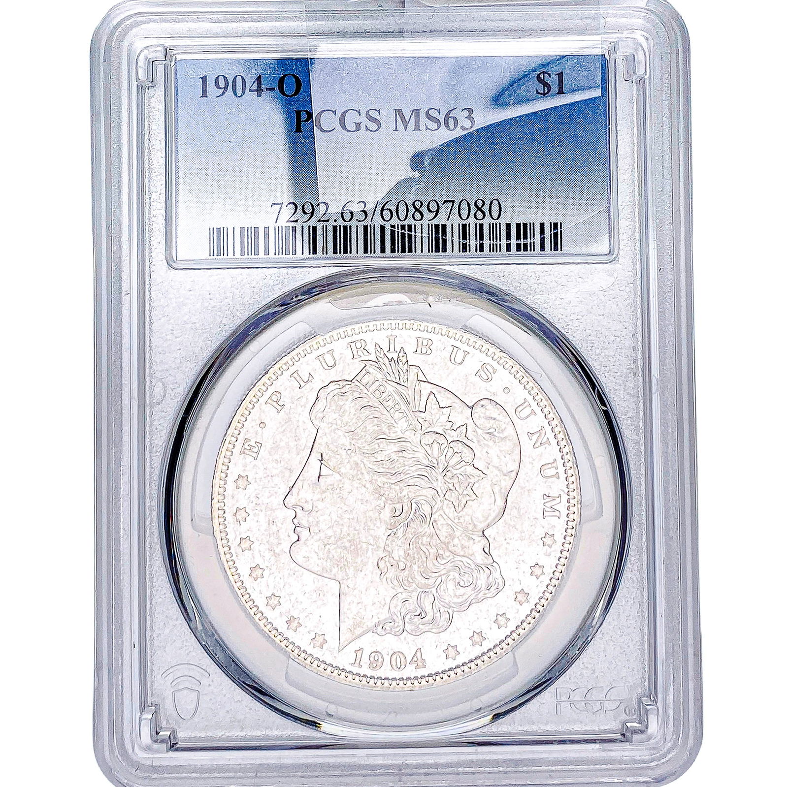 1904-O Morgan Silver Dollar PCGS MS63: 1904-O Morgan Silver Dollar PCGS MS63
