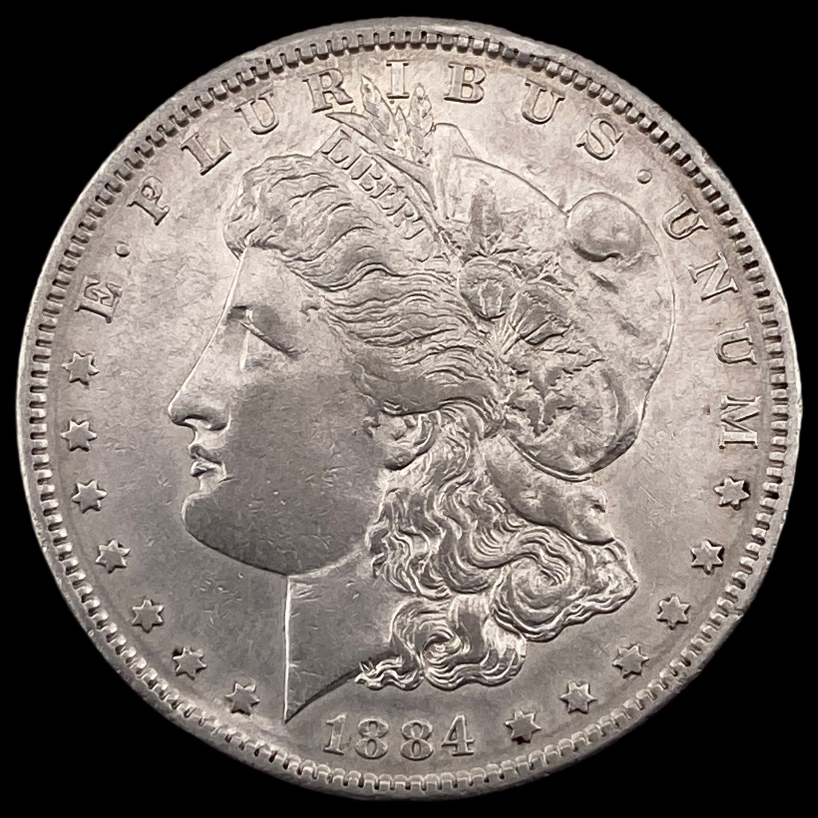 1884-S Silver Morgan Dollar CHOICE AU: 1884-S Silver Morgan Dollar CHOICE AU