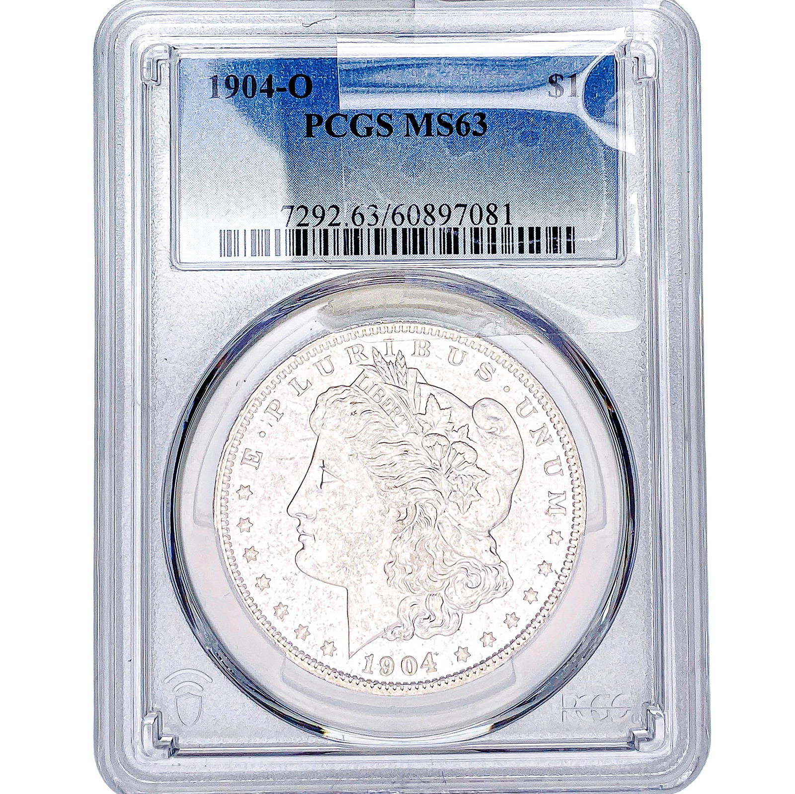 1904-O Morgan Silver Dollar PCGS MS63: 1904-O Morgan Silver Dollar PCGS MS63